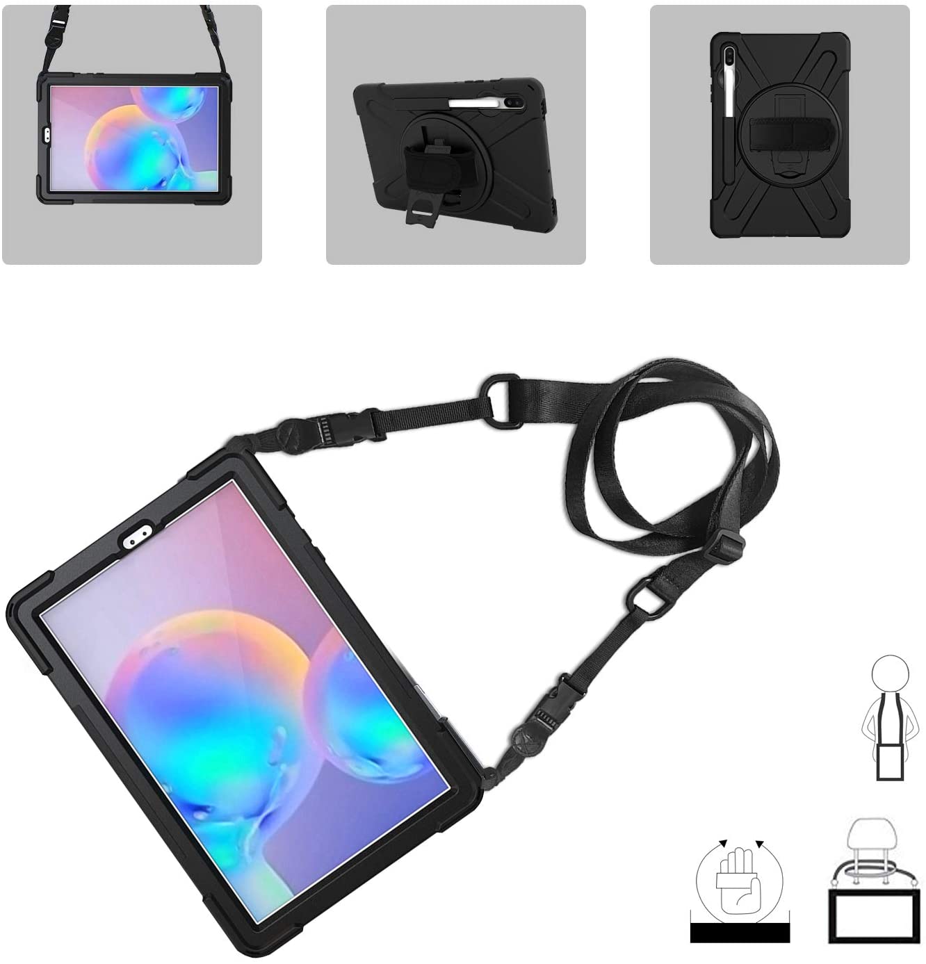 Galaxy Tab S6 10.5 T860/ T865/ T867 Heavy Duty Case with S Pen