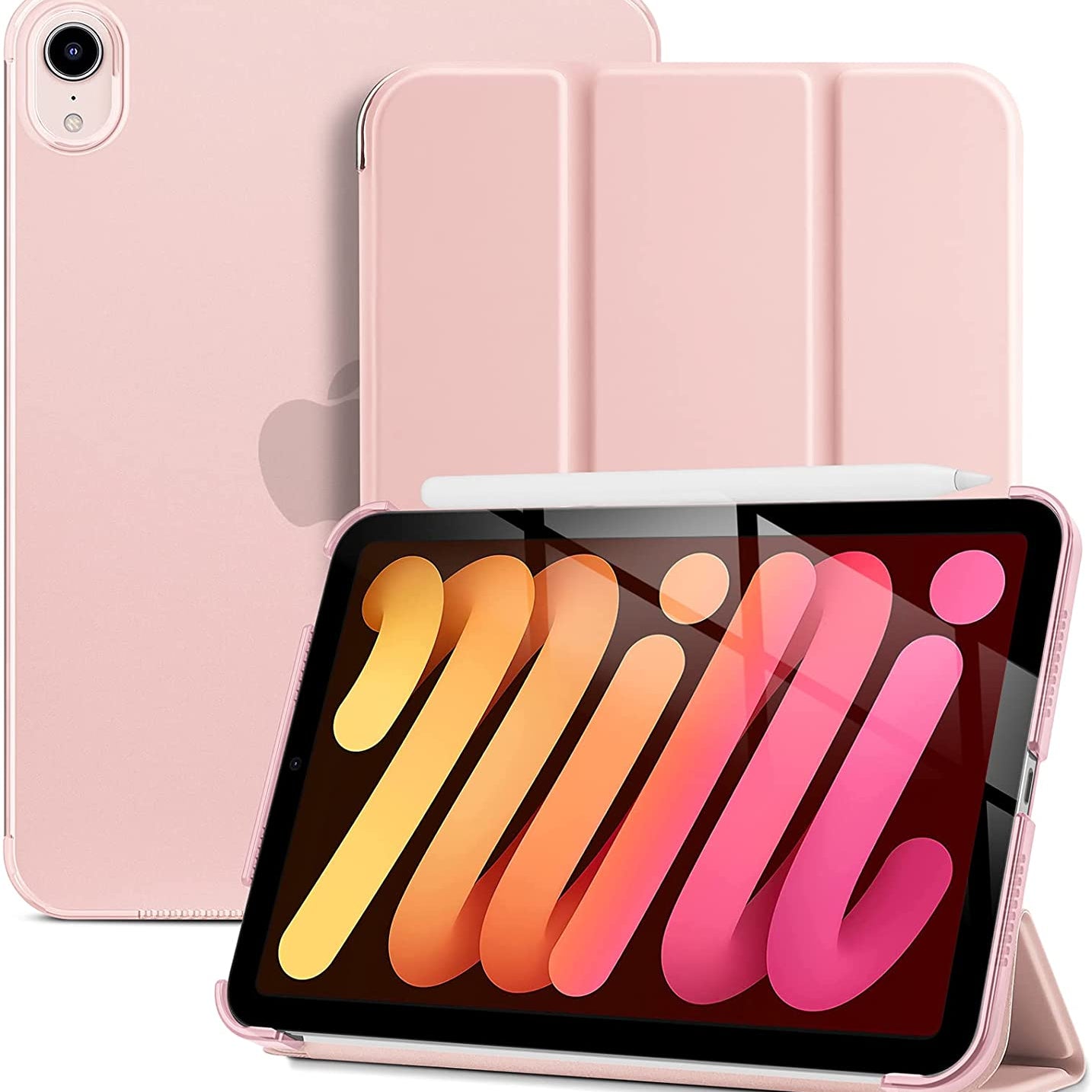 iPad Mini 6th Gen 8.3" 2021 Hard Back Cover Pink Case