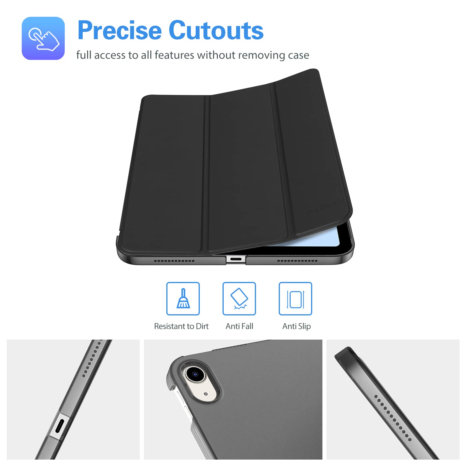 ProCase for iPad 10th Generation Case 2022 iPad 10.9 Case, iPad Cover 10th Generation iPad Case 10.9 inch, iPad 10 Gen Case Smart Folio for iPad
