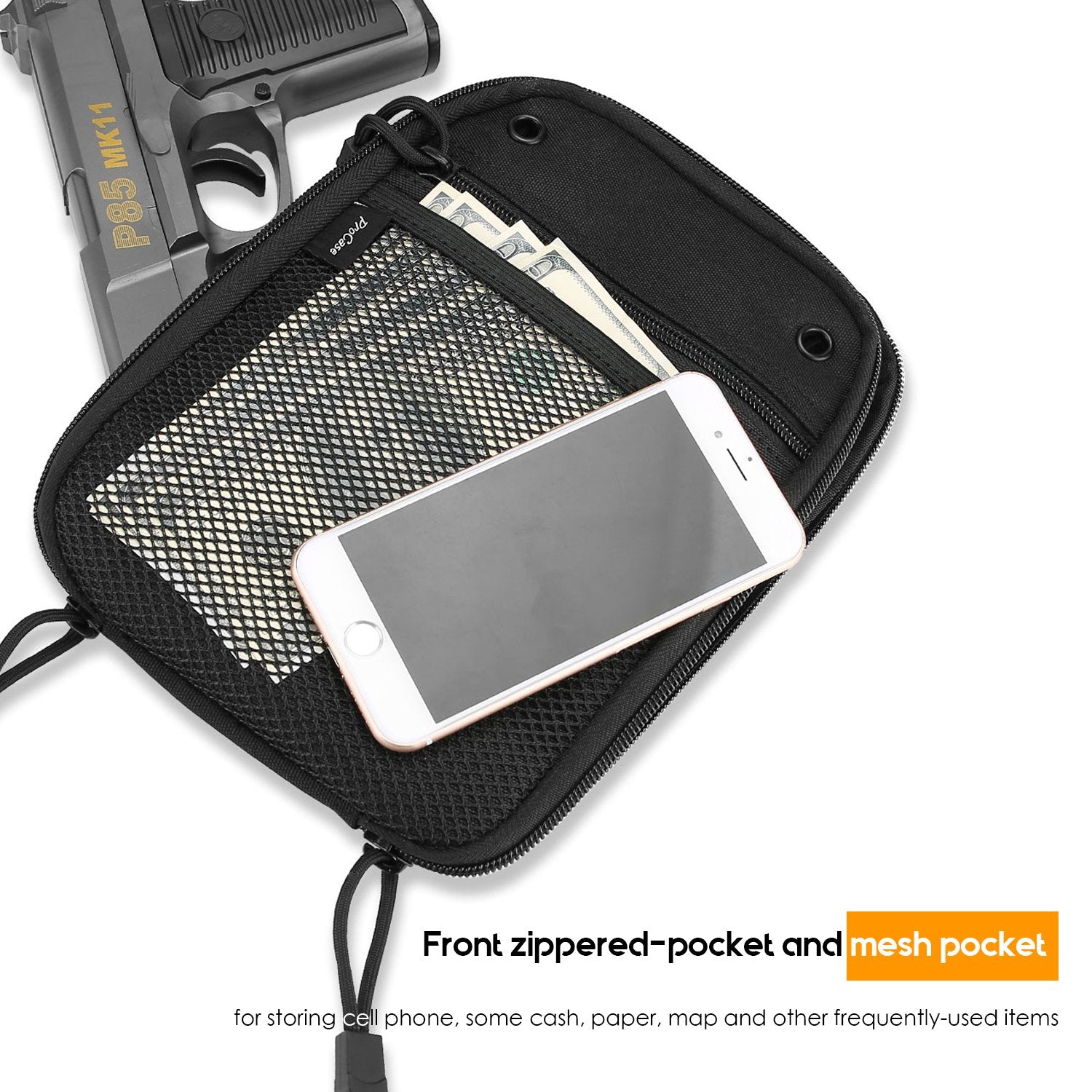 Concealed Gun Pouch Carry Pistol Holster Fanny Pack