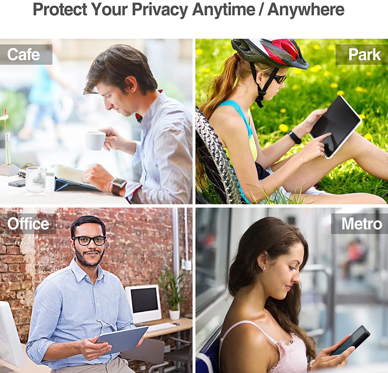Microsoft Surface Go/ Go 2/Go 3 Privacy Tempered Glass Screen Protector