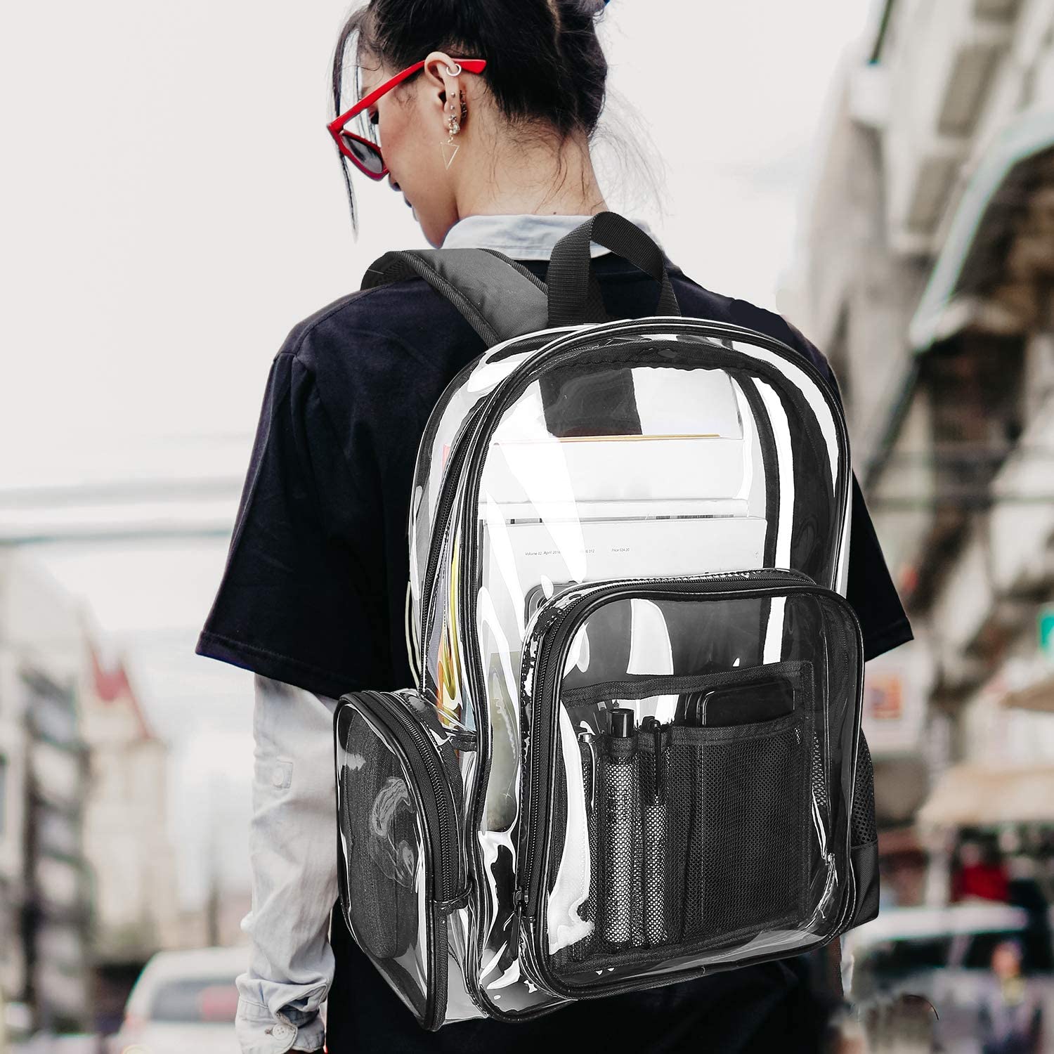 heavy duty clear backpack​