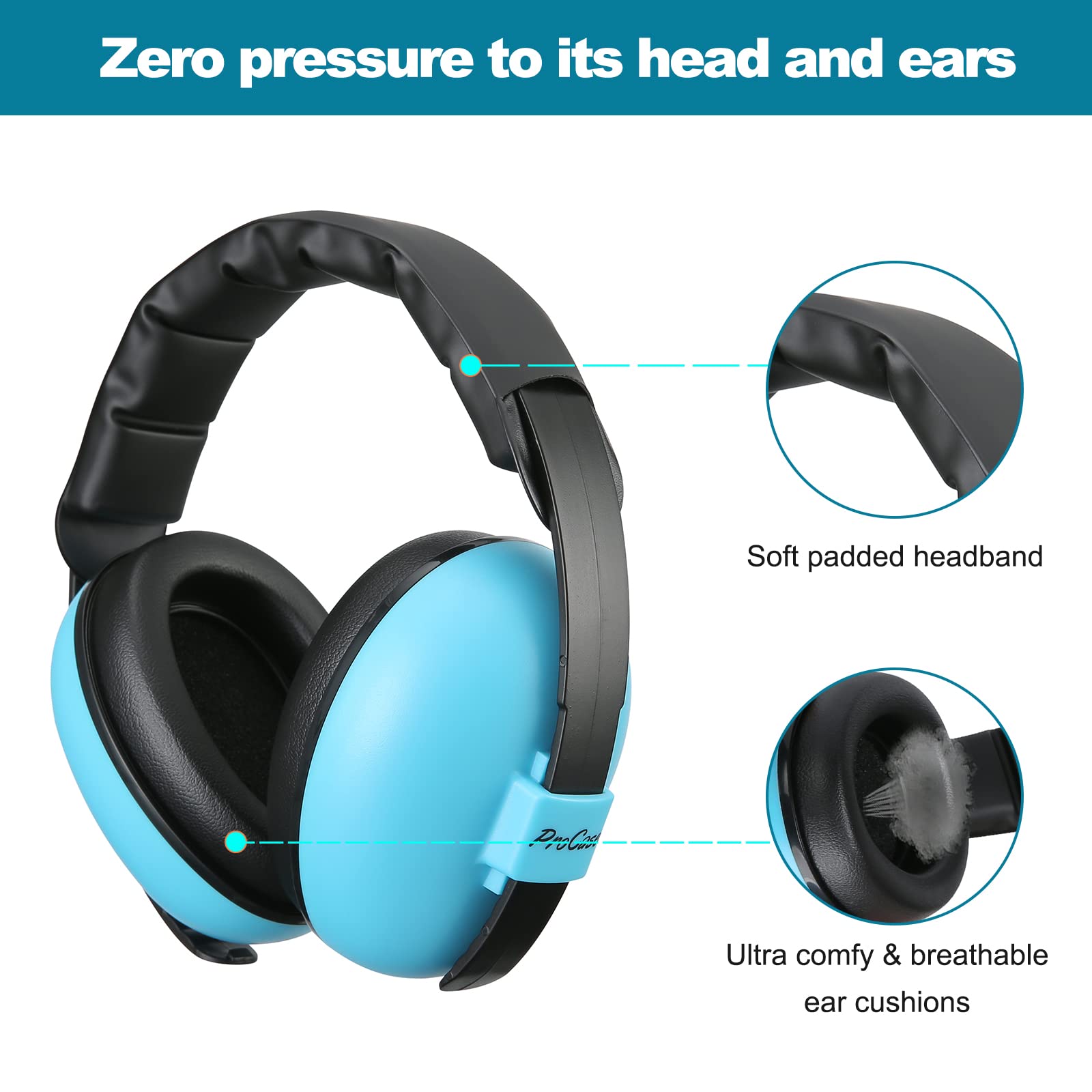 Procase cache-oreilles à réduction de bruit casque de protection auditive  nrr 35db - DIAYTAR SÉNÉGAL