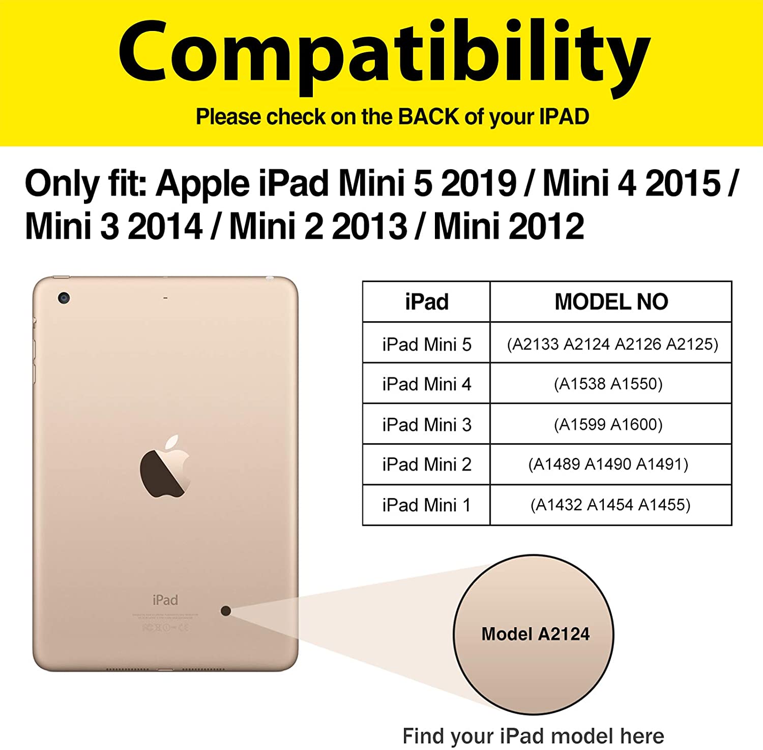 iPad Mini 1 2 3 4 5 Generation Keyboard Case