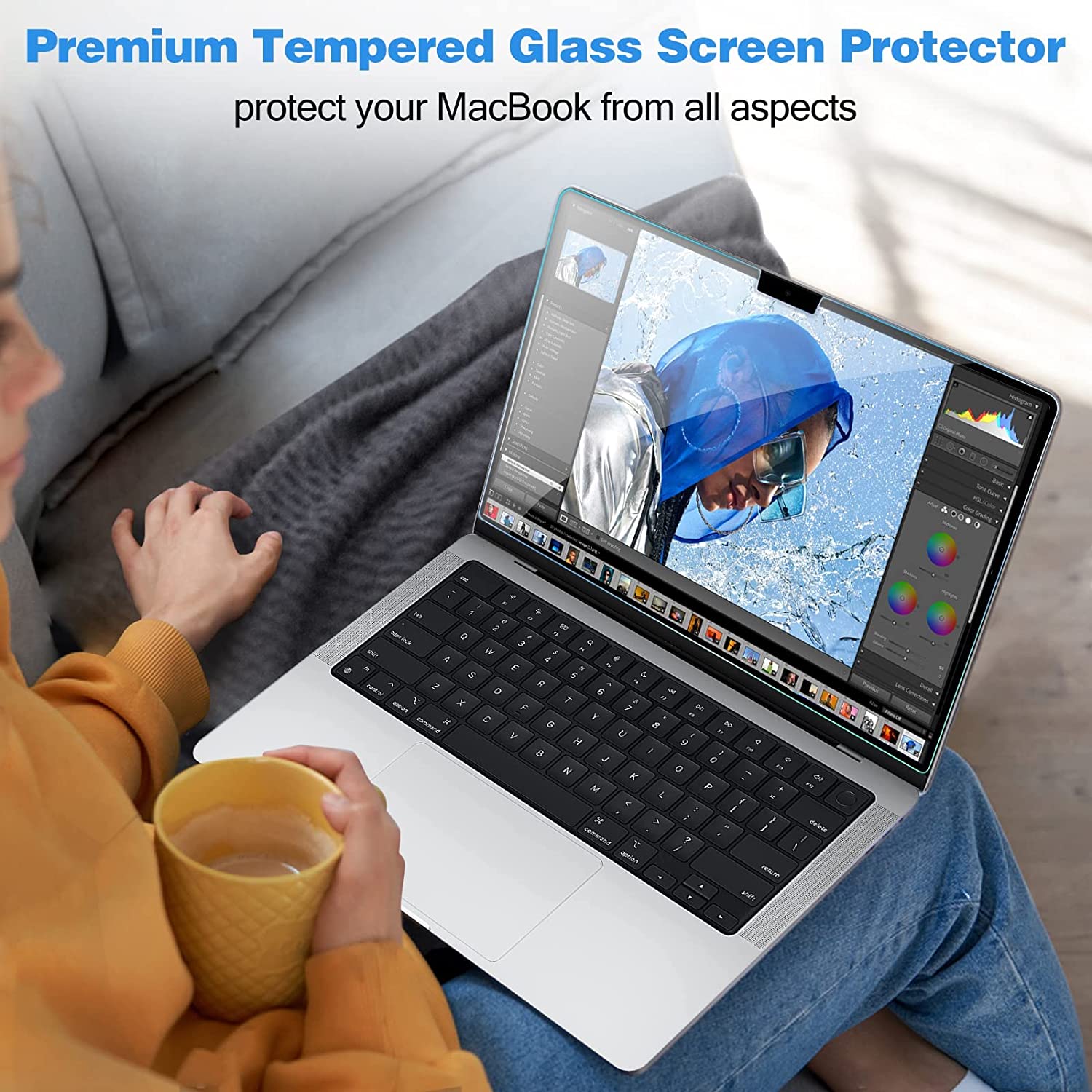MacBook Pro 14" 2021 A2442/ 2023 A2779 Tempered Glass Screen Protector