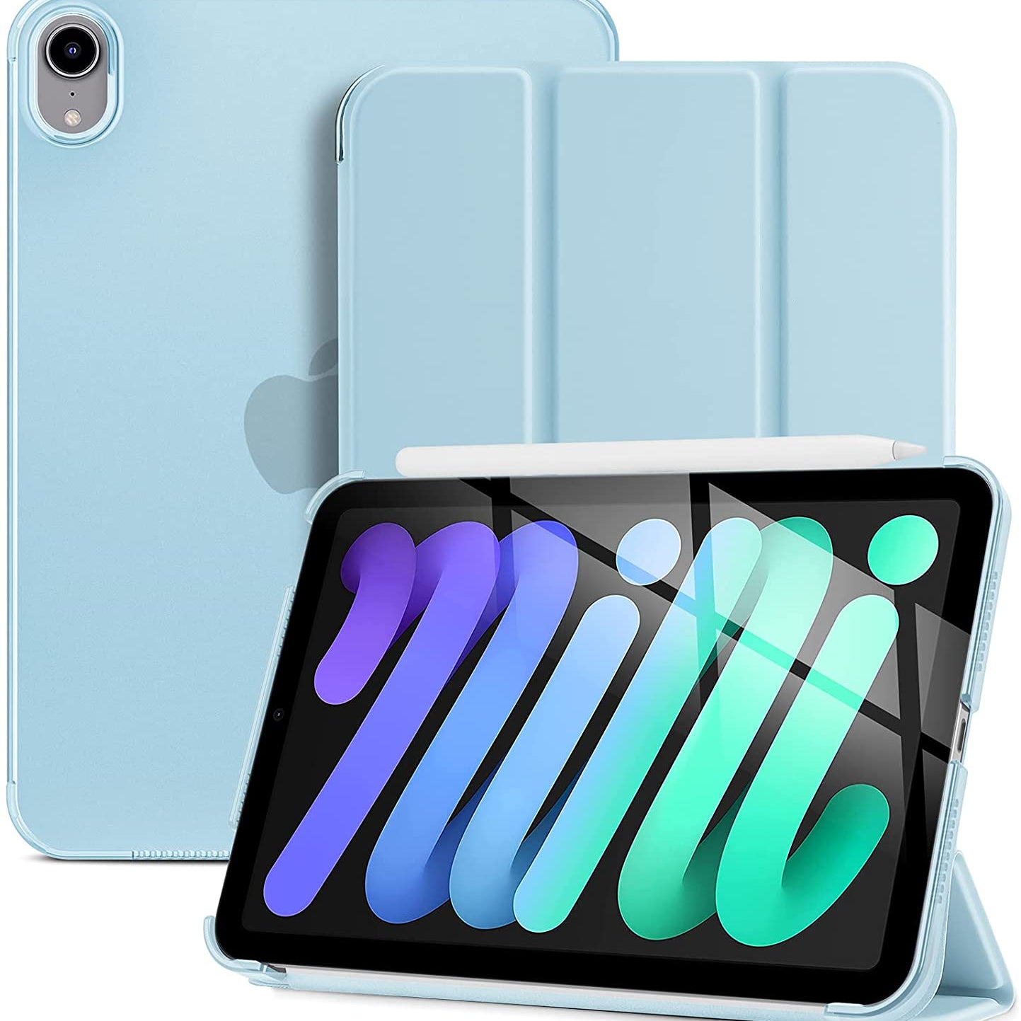 iPad Mini 6th Gen 8.3" 2021 Hard Back Cover Blue Case