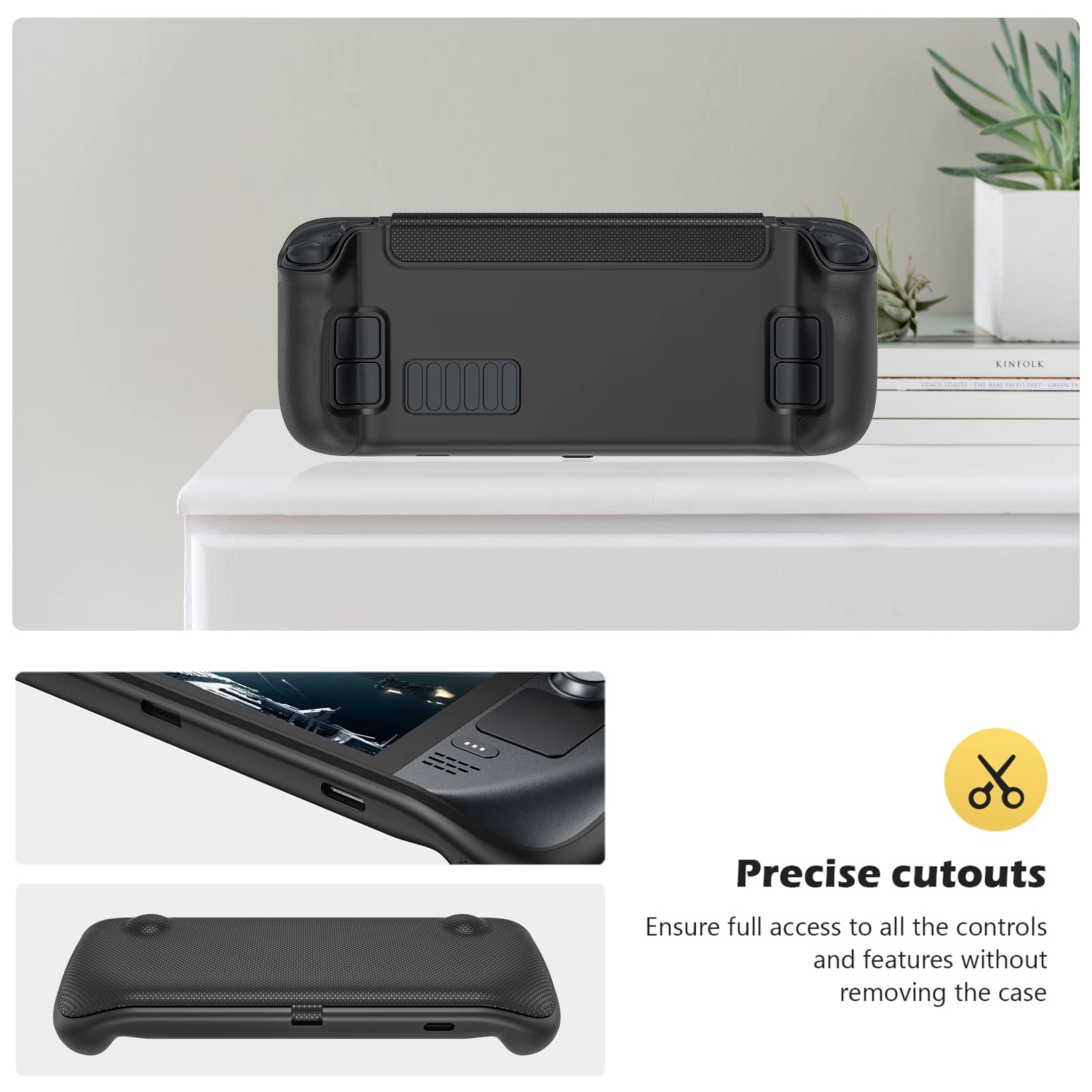 Steam Deck 2021 Flip Protective Case with Front Cover