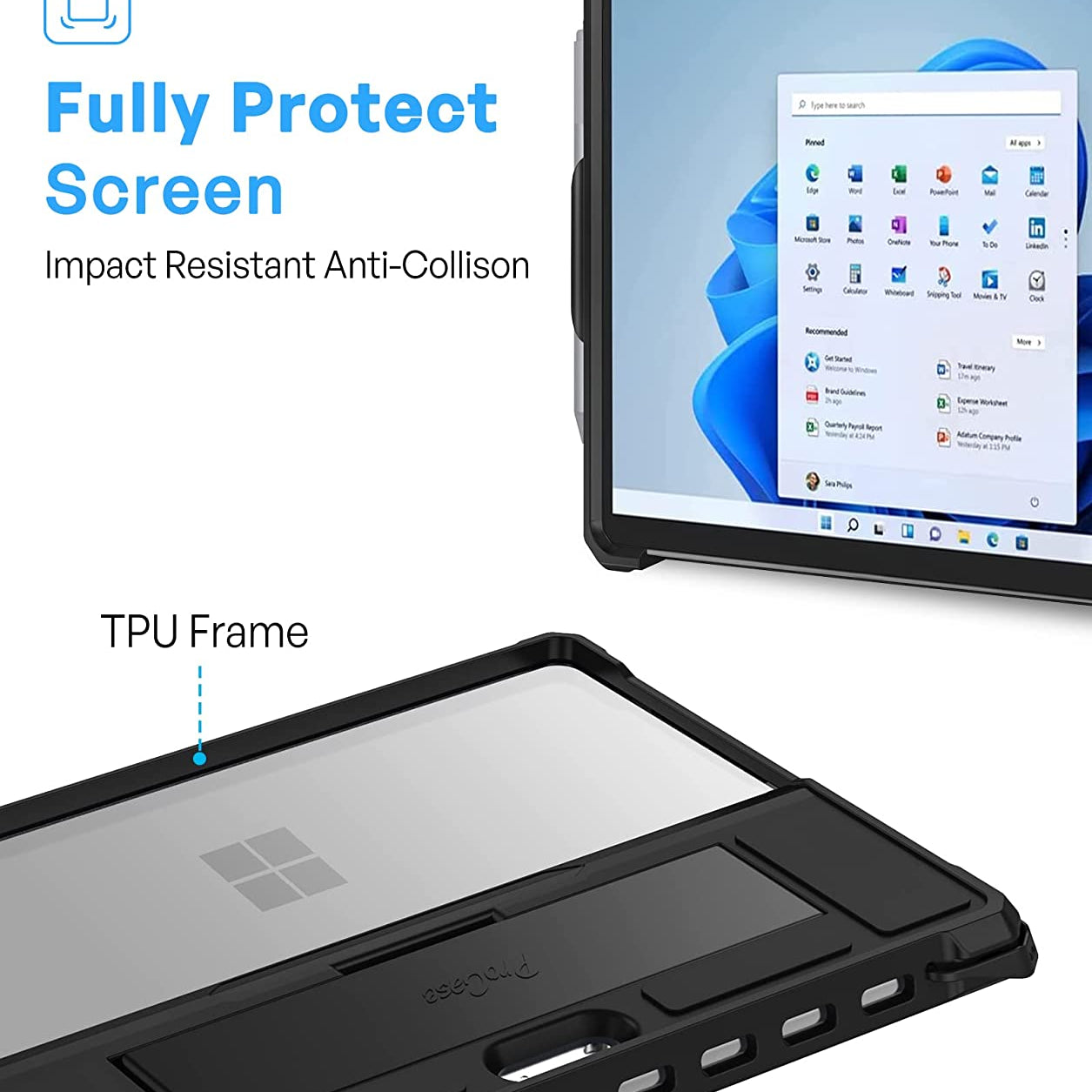 Microsoft Surface Go/ Go 2/Go 3 Shockproof Case with Pen Holder