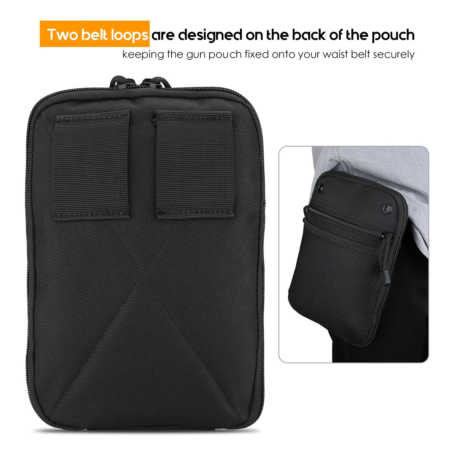 Concealed Gun Pouch Carry Pistol Holster Fanny Pack