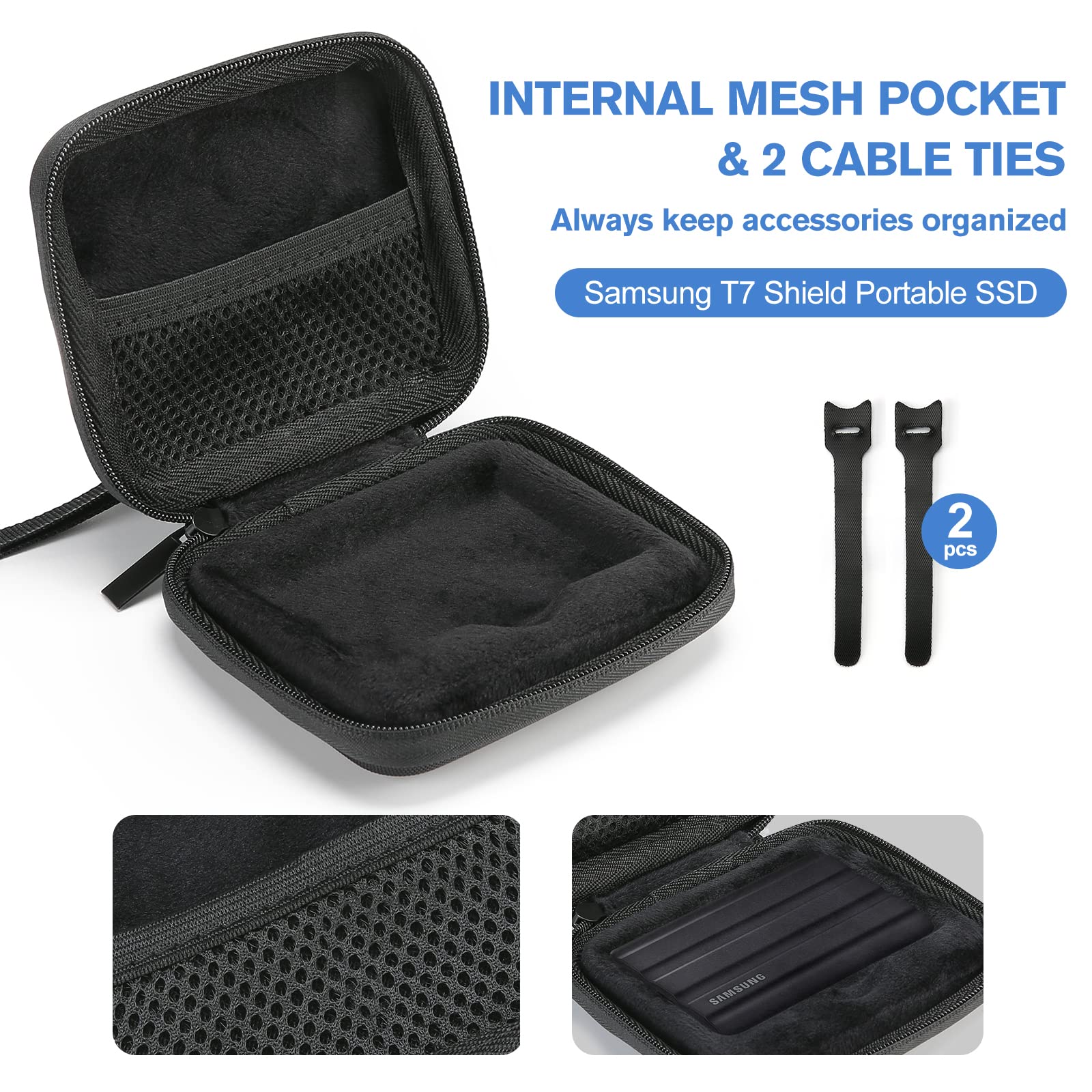 CASE ONLY) Carrying Case for Samsung T7 SSD | ProCase – Procase