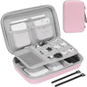 Pink Hard Case Travel Electronic Organizer