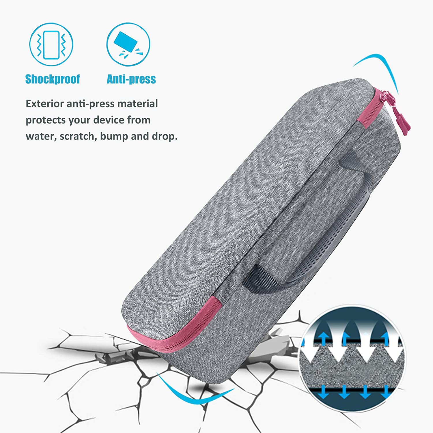 revlon hair dryer brush​ organizer case