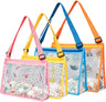 (4 Pack) Beach Mesh Bag Seashell Bag Shell Bags for Kids Shell Collecting | JOTO