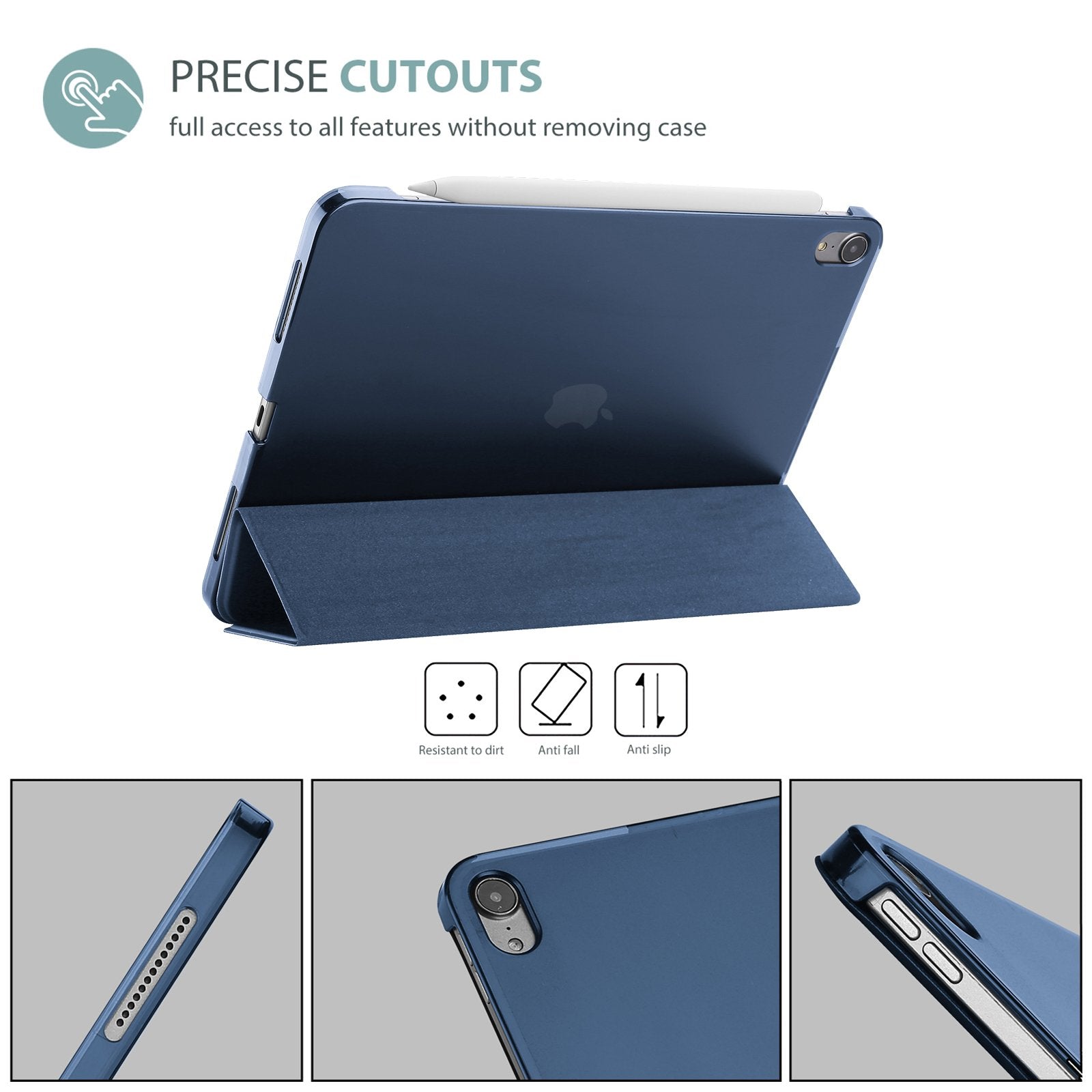  ProCase iPad Air 5/Air 4 Case Bundle with 4-Way Privacy Screen  Protector for 10.9” iPad Air 5 2022/iPad Air 4 2020/iPad Pro 11” 3rd Gen  2021/2nd Gen 2020/1st Gen 2018 : Electronics