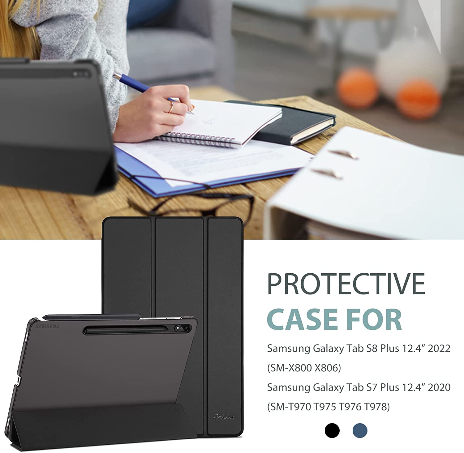 Galaxy Tab A8 10.5 2022 X200 Black Case
