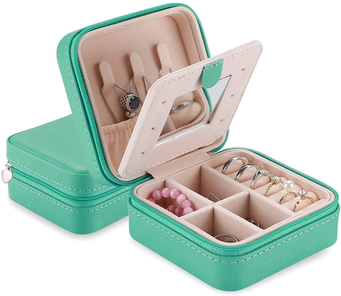 Jewelry Box Girls Jewelry Organizer Mini Travel Case | ProCase green