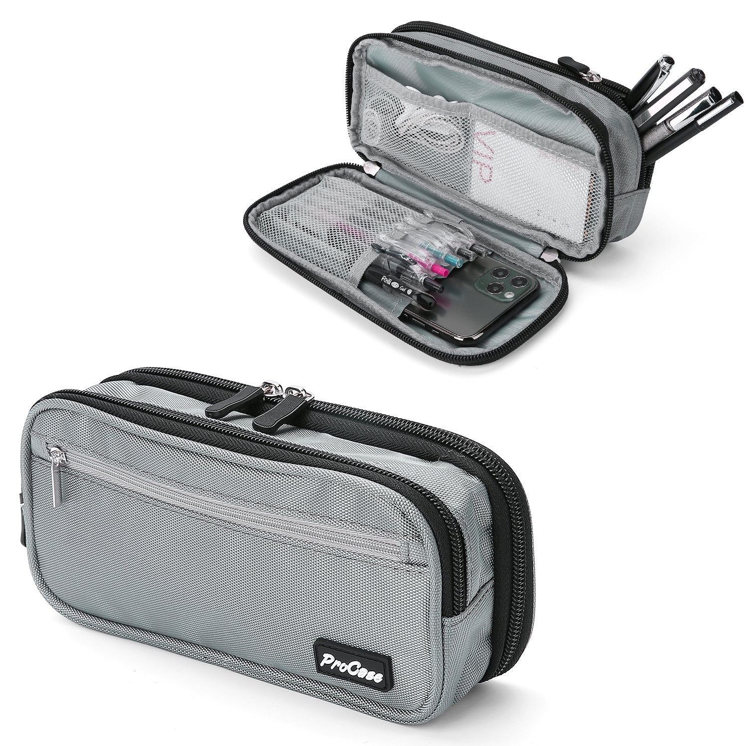 Portable Pencil Bag Pen Case | ProCase grey