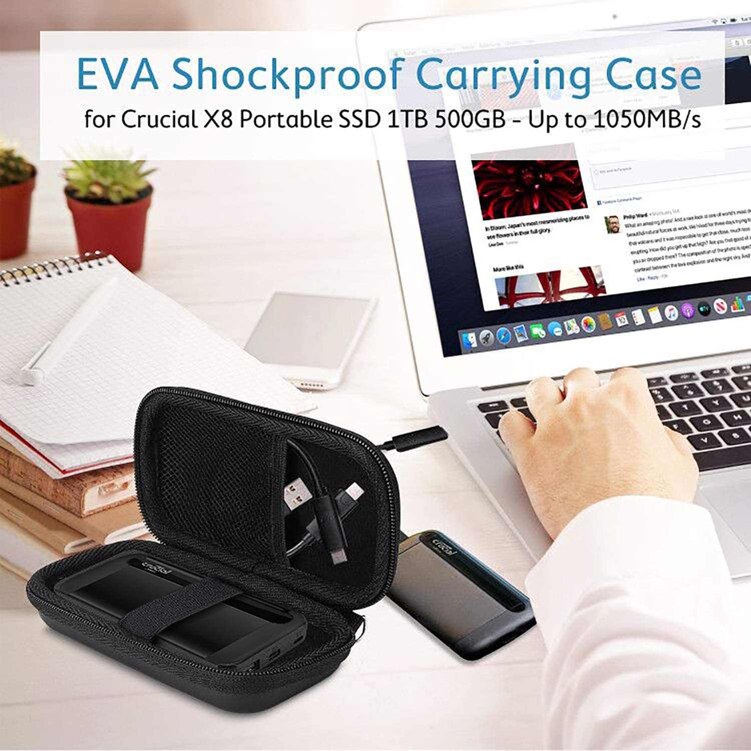 Crucial X8 Portable SSD case