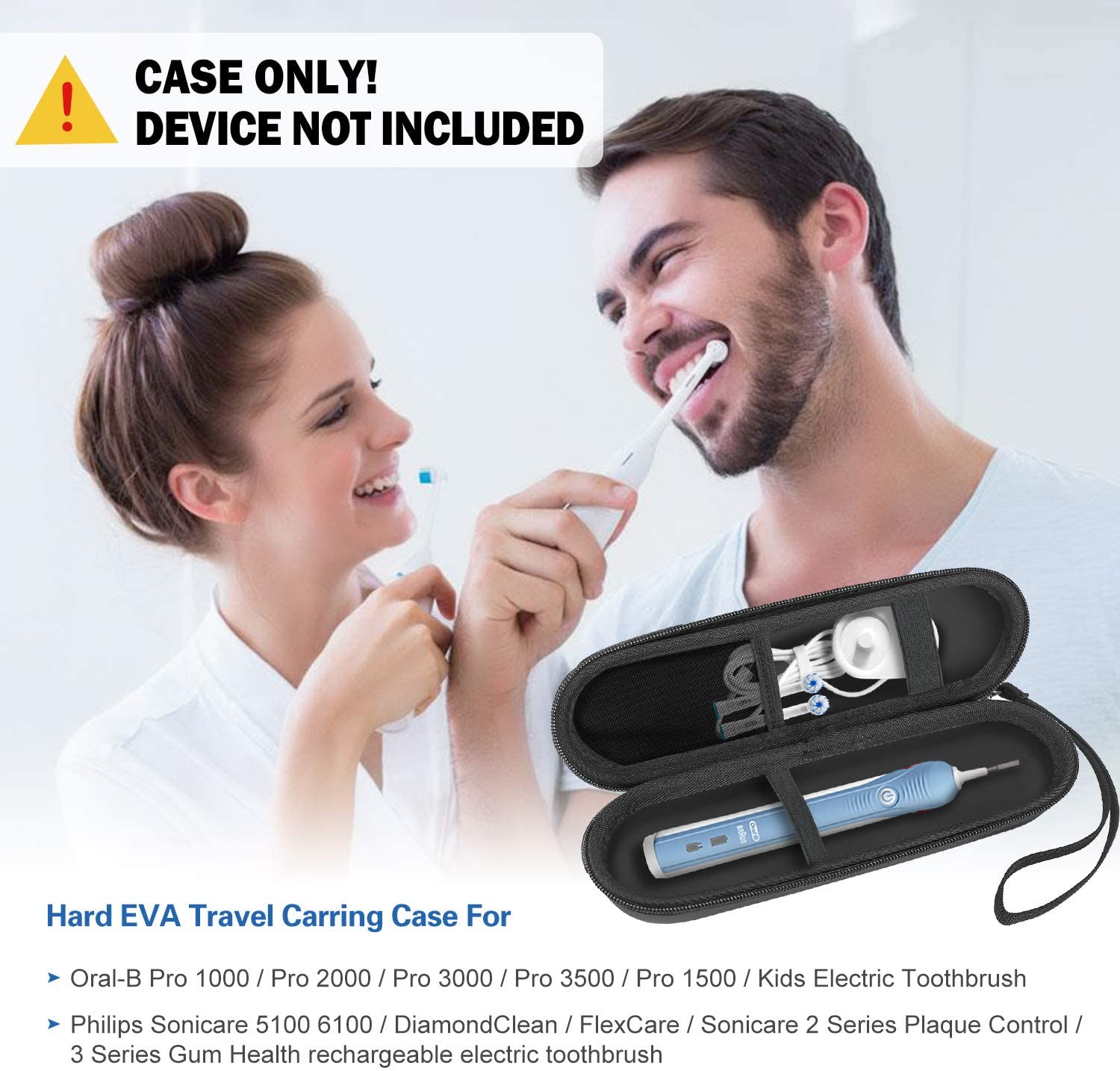 oral-b pro 1000 rechargeable electric toothbrush cover case