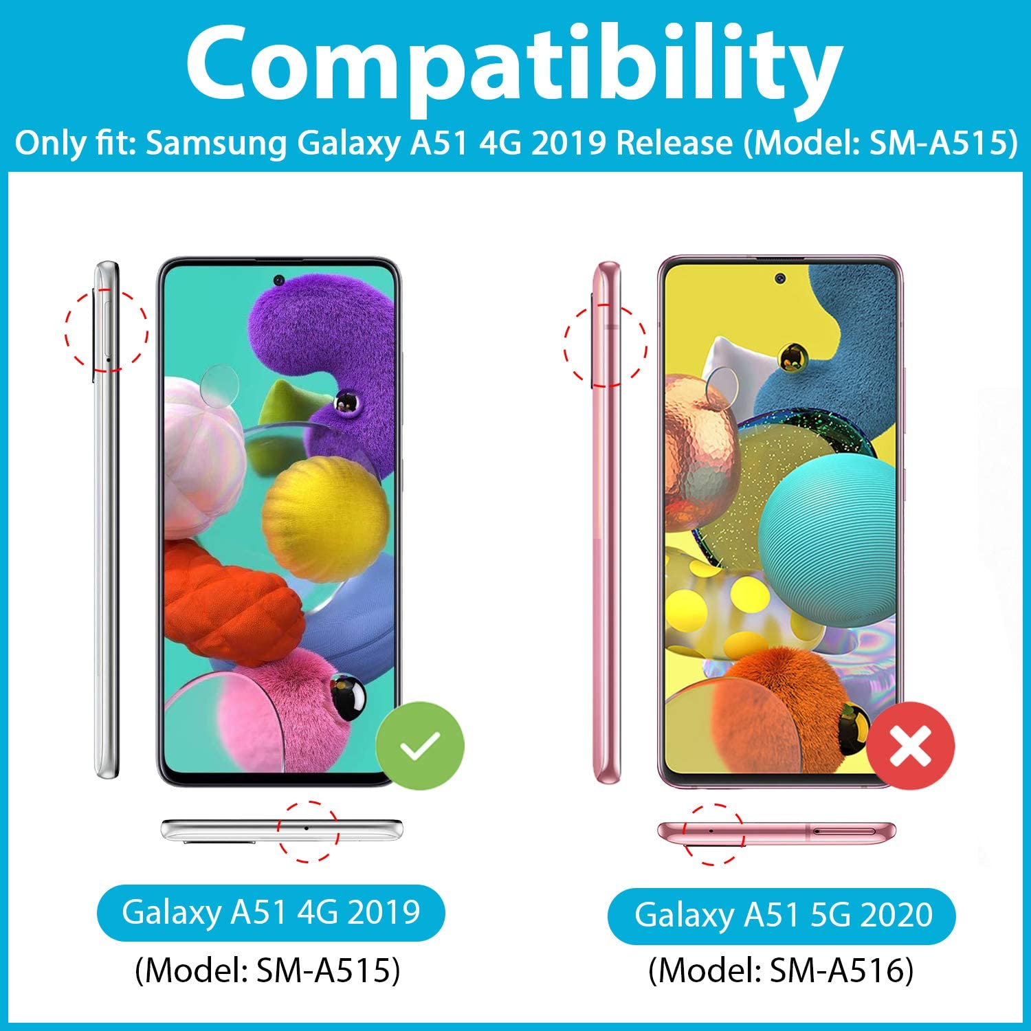 Samsung Galaxy A51 4G Version 6.5" 2019 Case