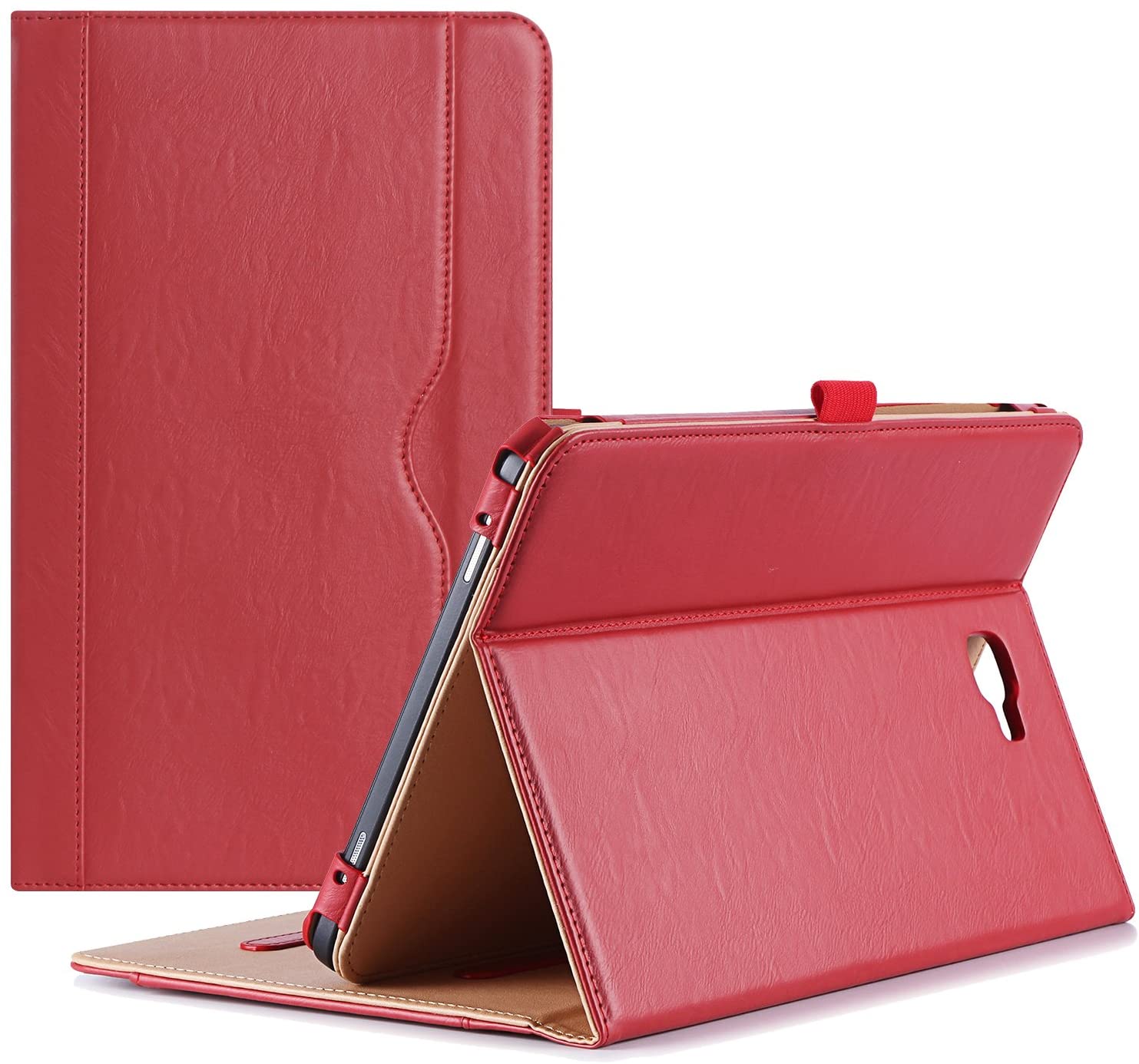 Galaxy Tab A 10.1 2016 T580 Leather Folio Case | ProCase red