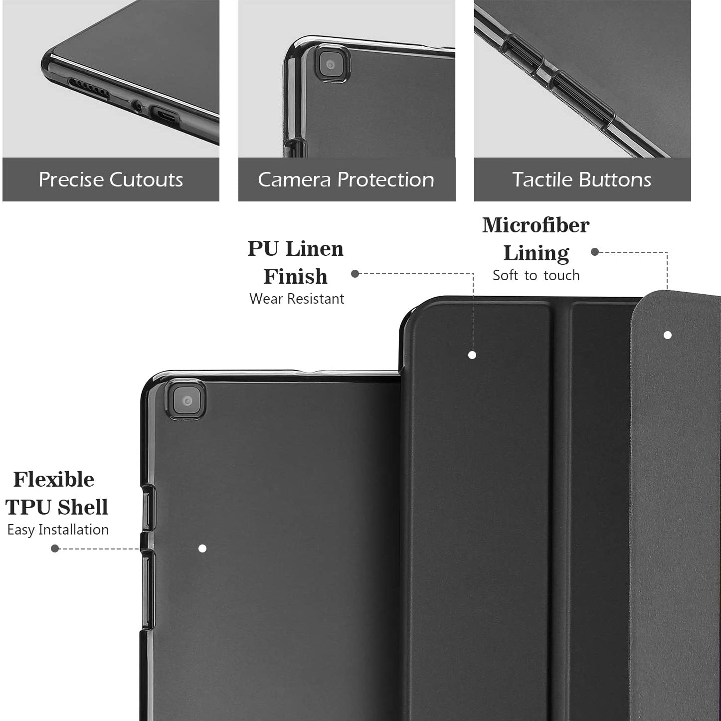 Galaxy Tab A 8.0 2019 T290 Slim Case with Pencil Holder