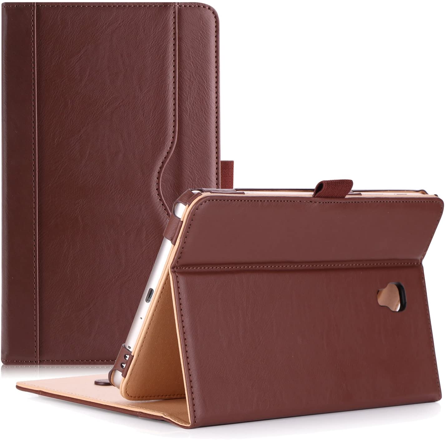 Galaxy Tab A 8.0 2017 T380 Leather Folio Case | ProCase brown