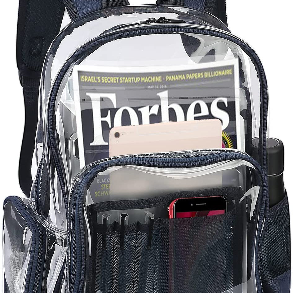 heavy duty clear backpack​ navy