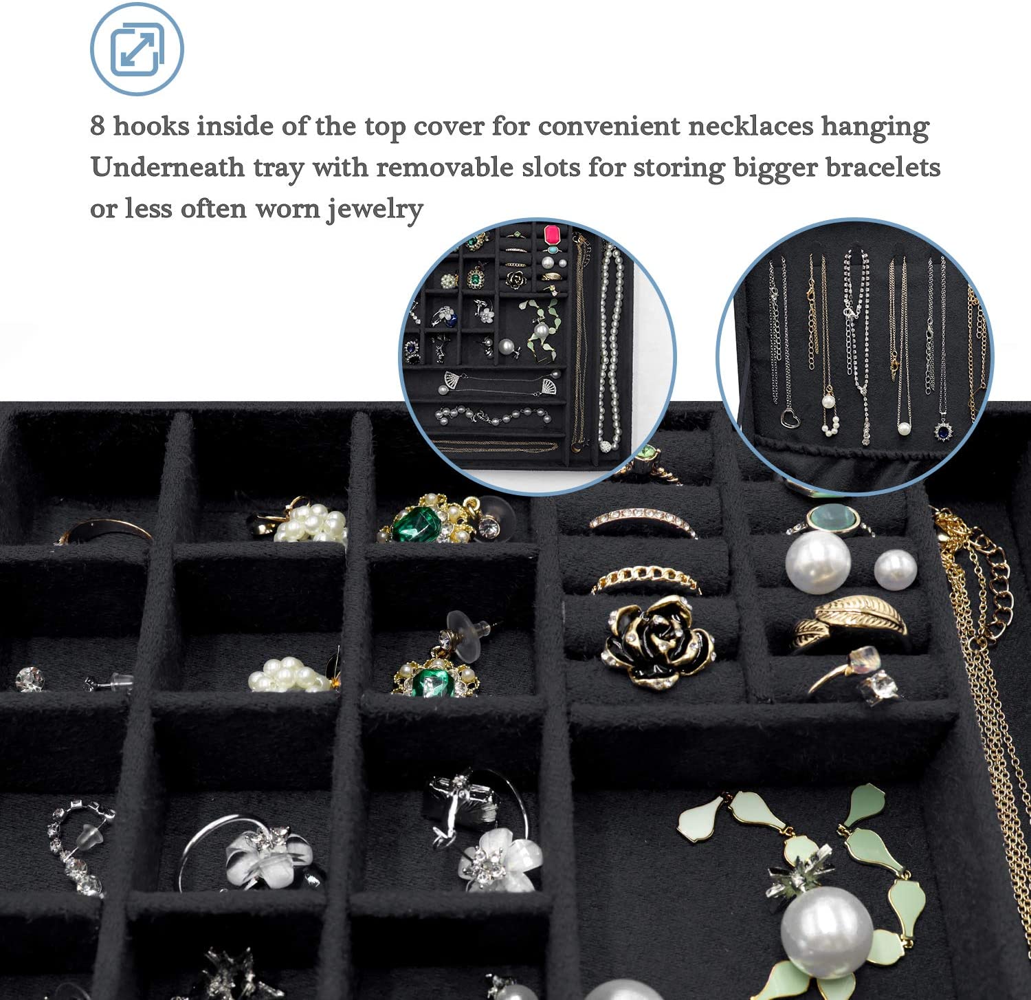 How to organize jewelry in a drawer