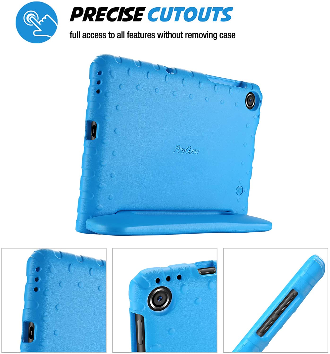 Coque Silicone Lenovo Play Pour Tablette Enfant - Avec Stylet Et Support Intégré (bleu Océan) - 6