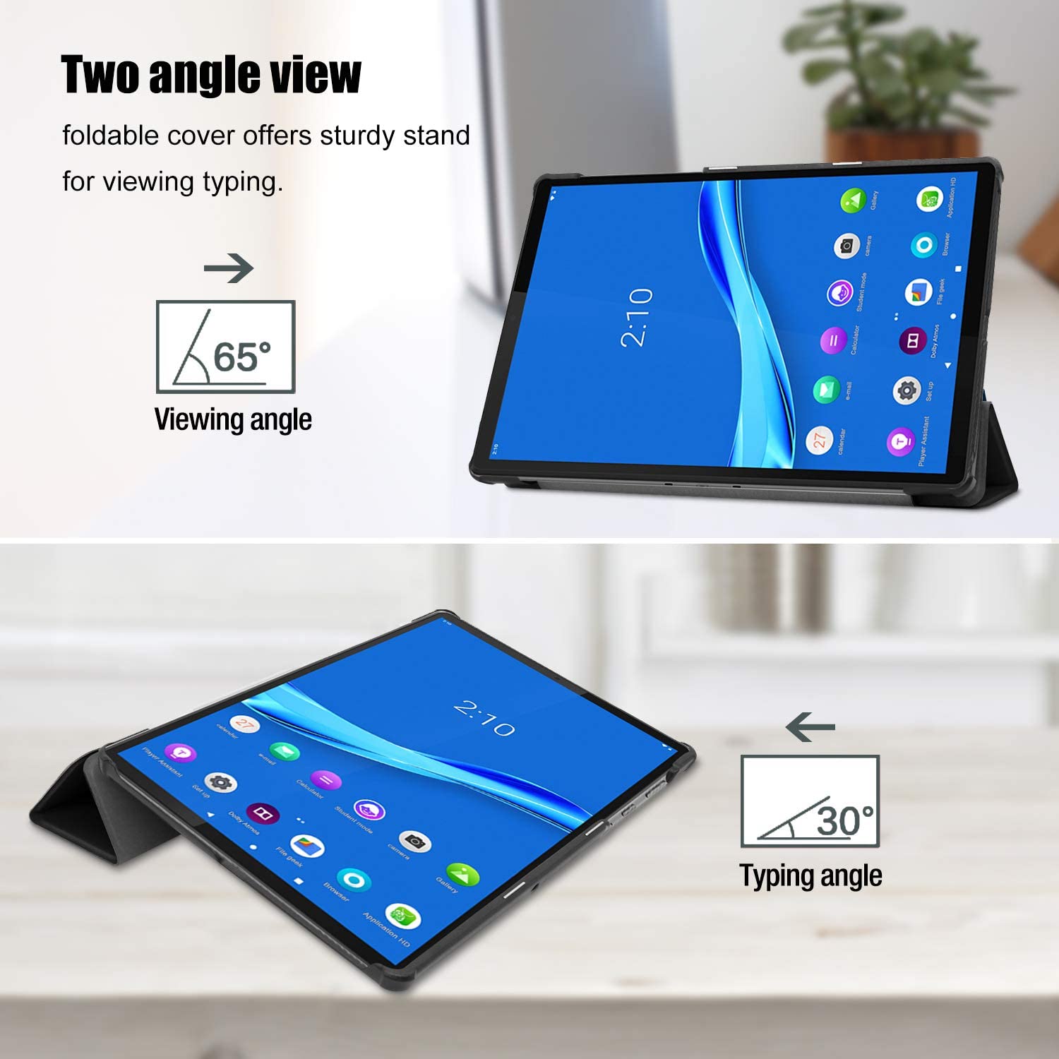 for Lenovo Tab M10 3rd Gen Case,PU Leather Folio 2-Folding Stand Cover for  Lenovo Tab M10 3rd Gen TB328FU 10.1 Tablet (Not fit 10.3 Lenovo Tab M10