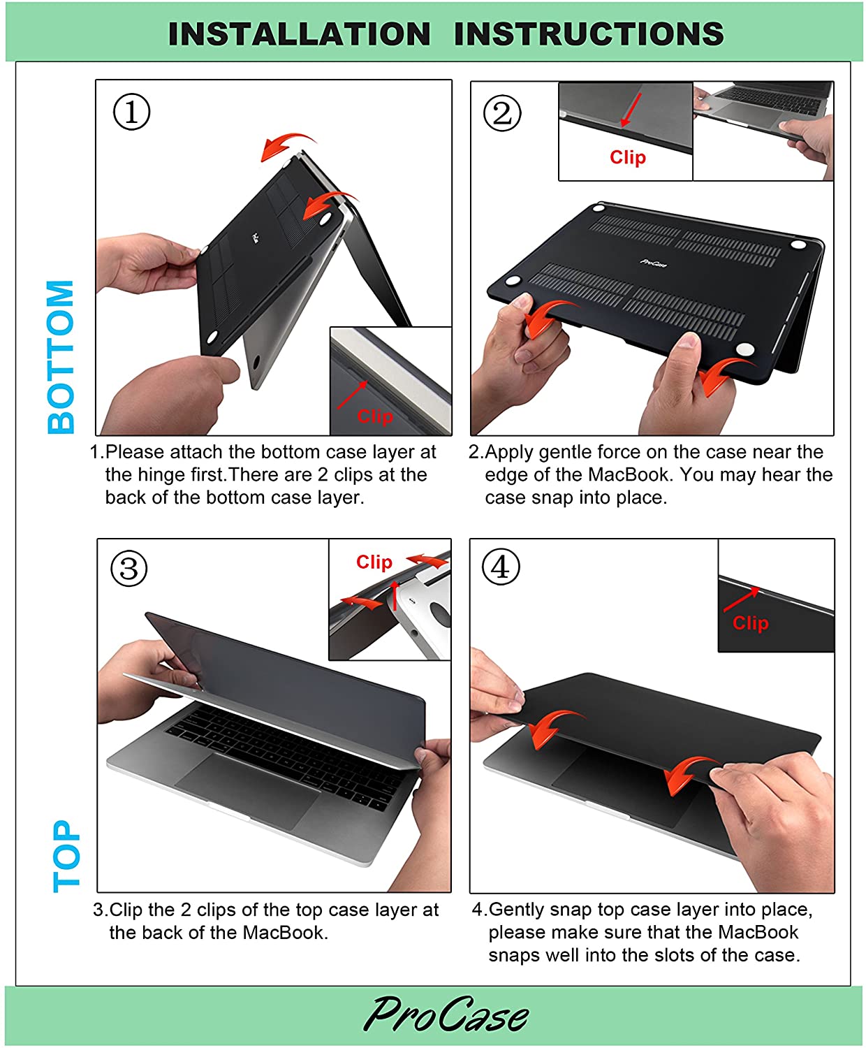 Macbook protective case by procase store