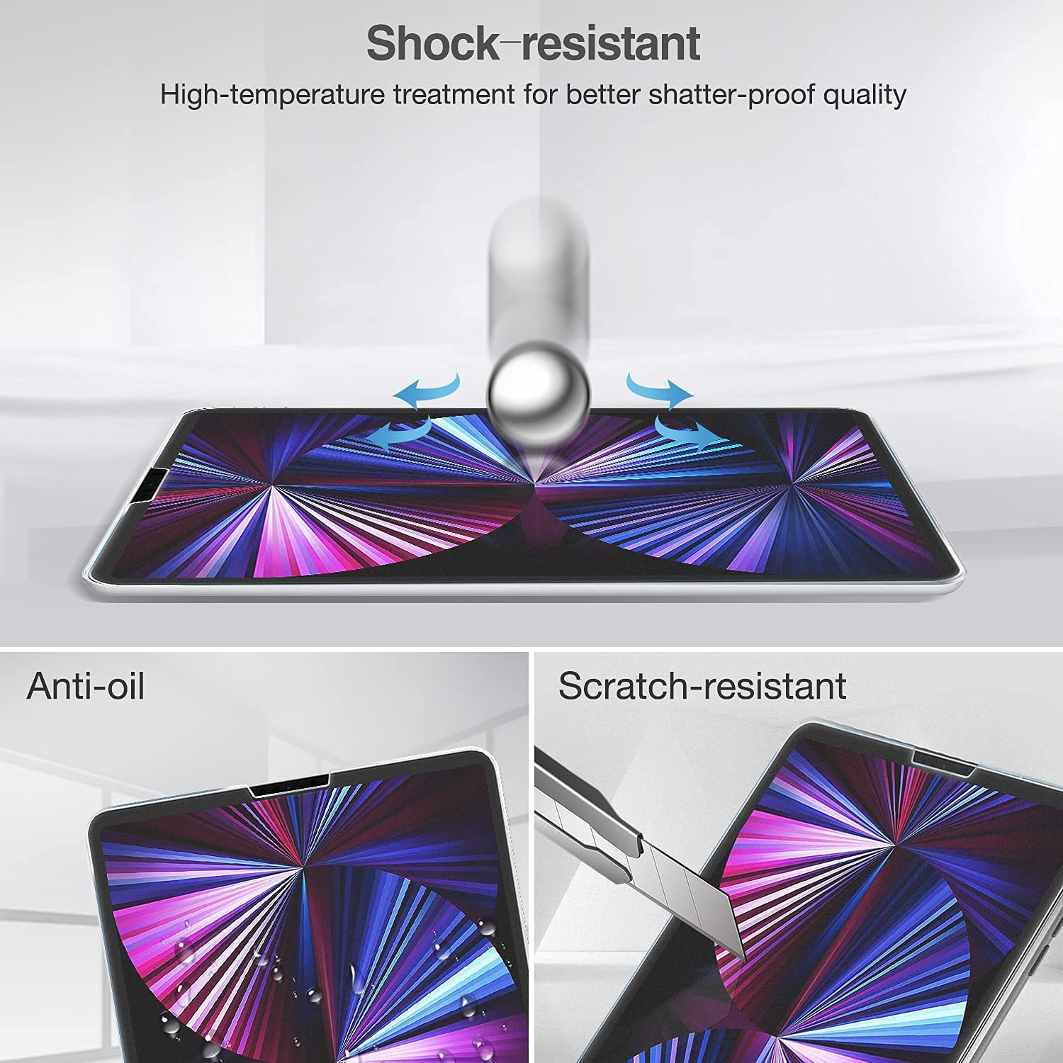 iPad Pro 11" 1st/ 2nd/ 3rd/ 4th Gen Matte Tempered Screen Protector