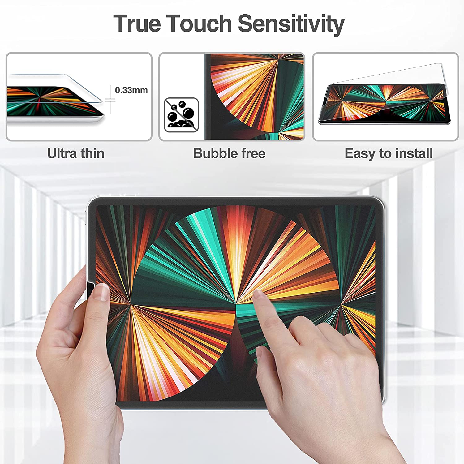 iPad Pro 12.9" 3rd/ 4th/ 5th/ 6th Gen Matte Tempered Glass Screen Protector