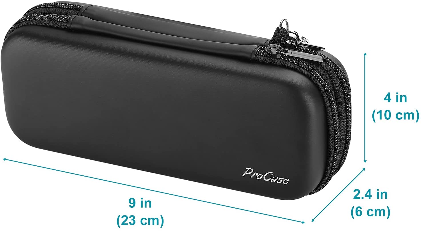 2 Layer Large EVA Zipper Pencil Box Black