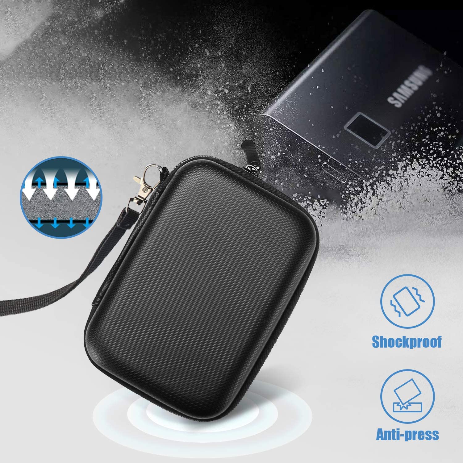 samsung t7​ shield hard drive carrying case