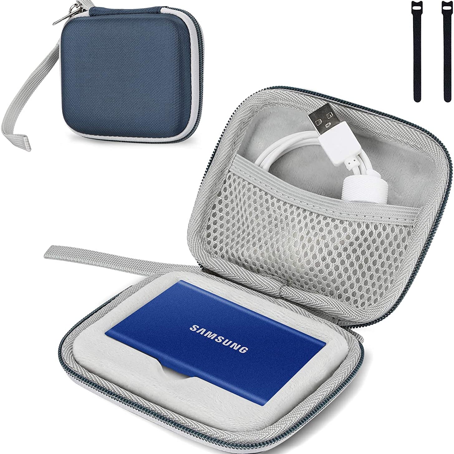 Travel Carrying Case for Samsung T7 Touch Portable SSD | ProCase navy