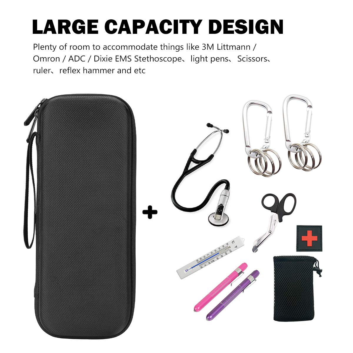 Travel Carrying Case for 3M Littmann/Omron/ADC/Dixie EMS