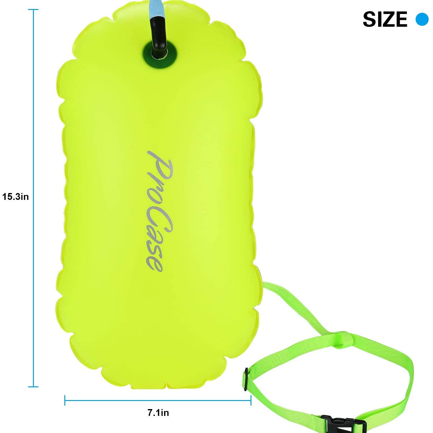 Swim Buoy Open Water  neon yellow