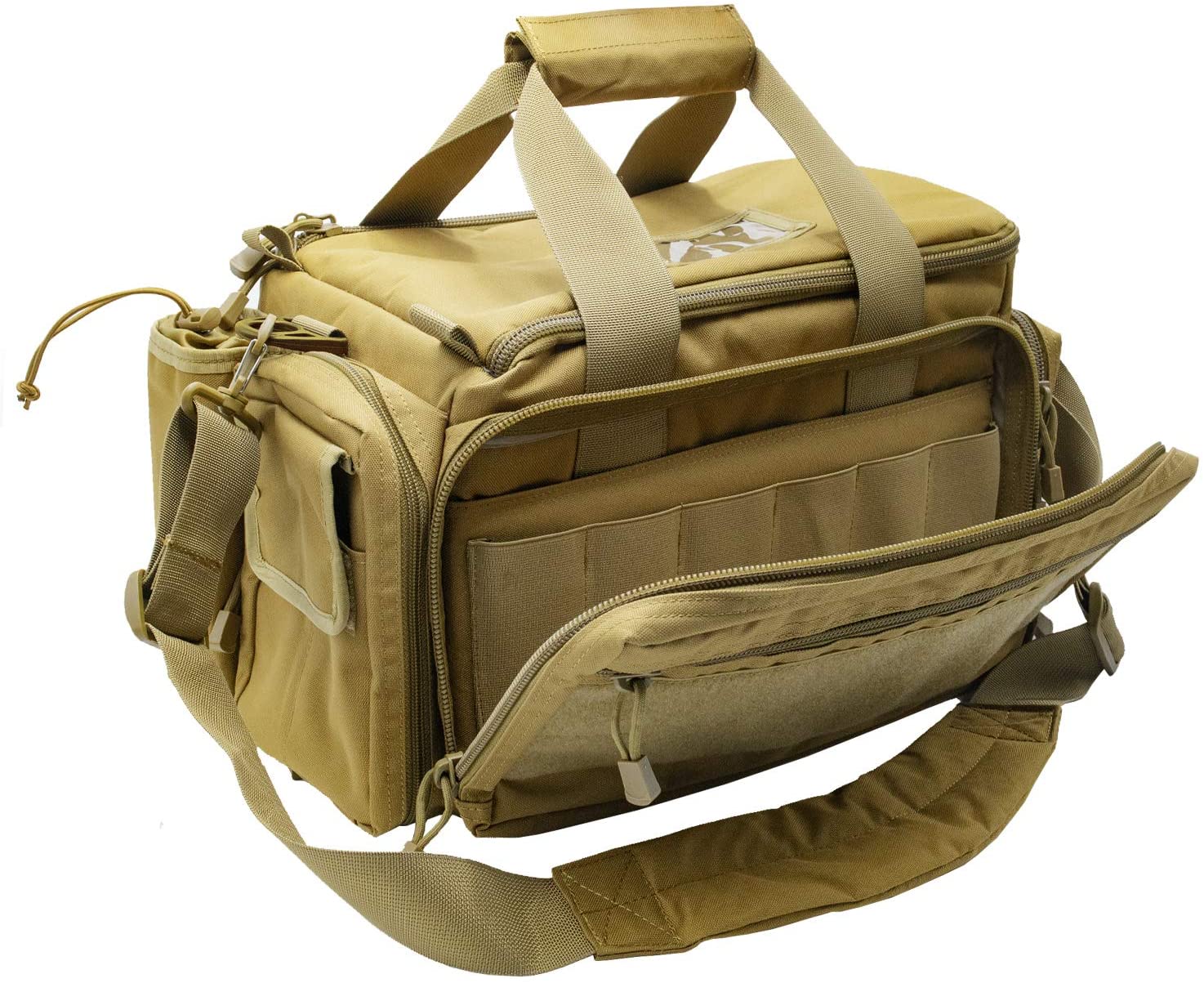 Tactical Gun Range Bag Pistol Shooting Duffle Bag | ProCase khaki
