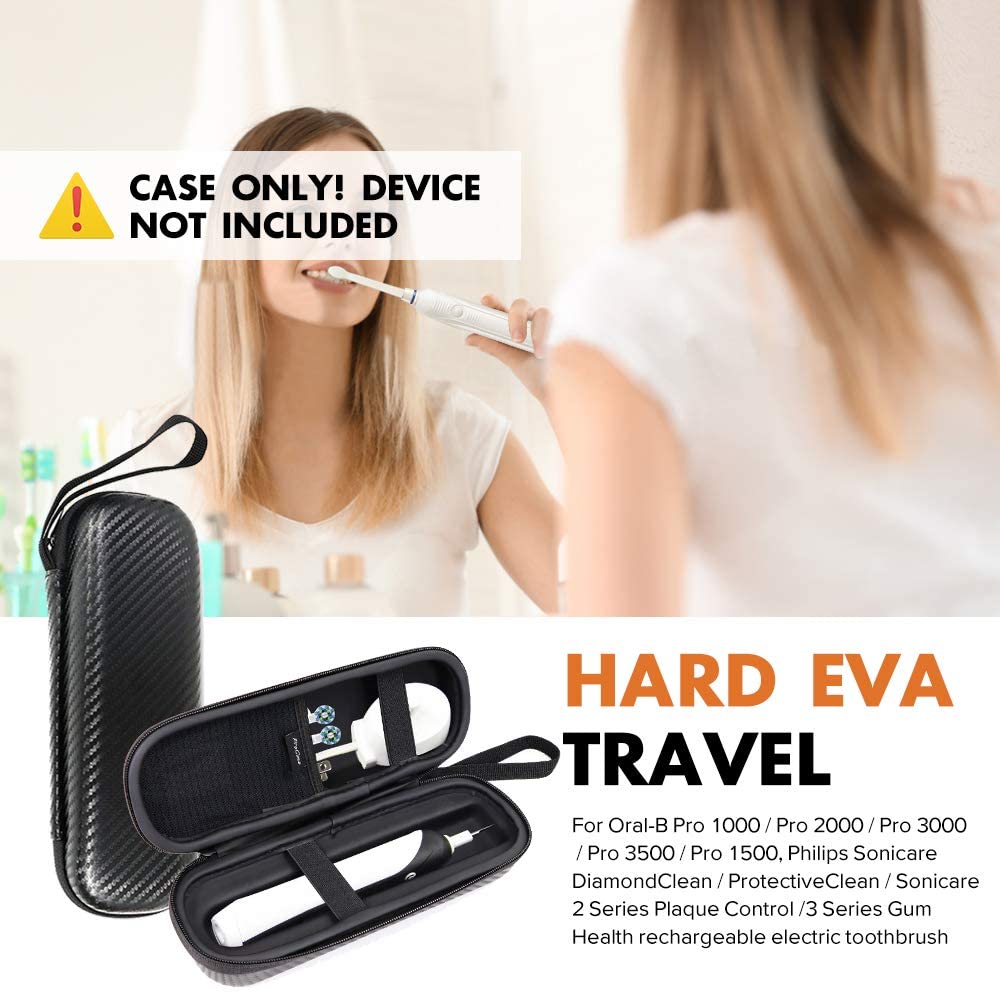 Travel Carrying Case for Oral-B Pro/Philips Toothbrush