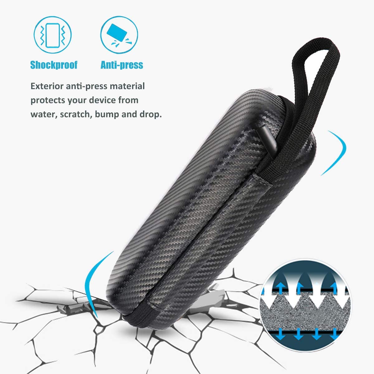 Travel Carrying Case for Oral-B Pro/Philips Toothbrush