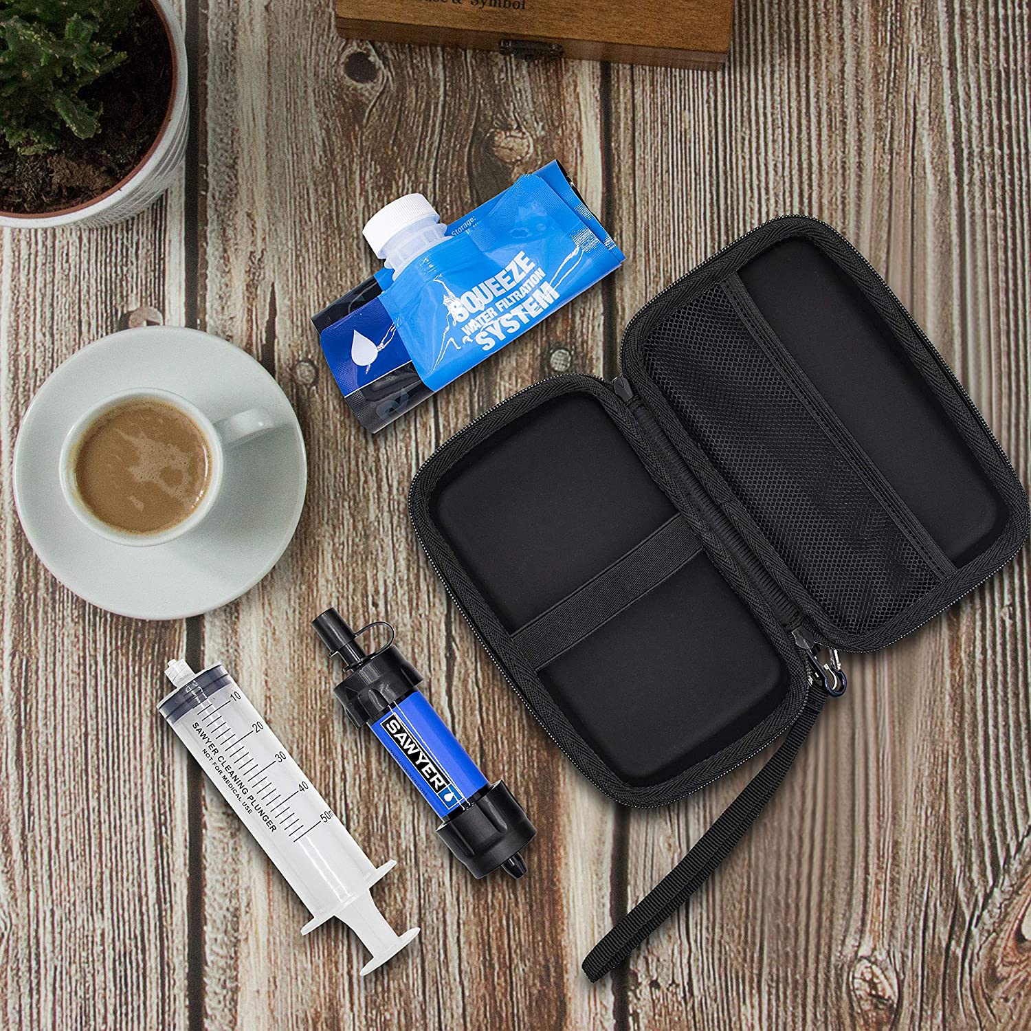 CASE ONLY) Water Filter Case for Sawyer Mini Water Filtration