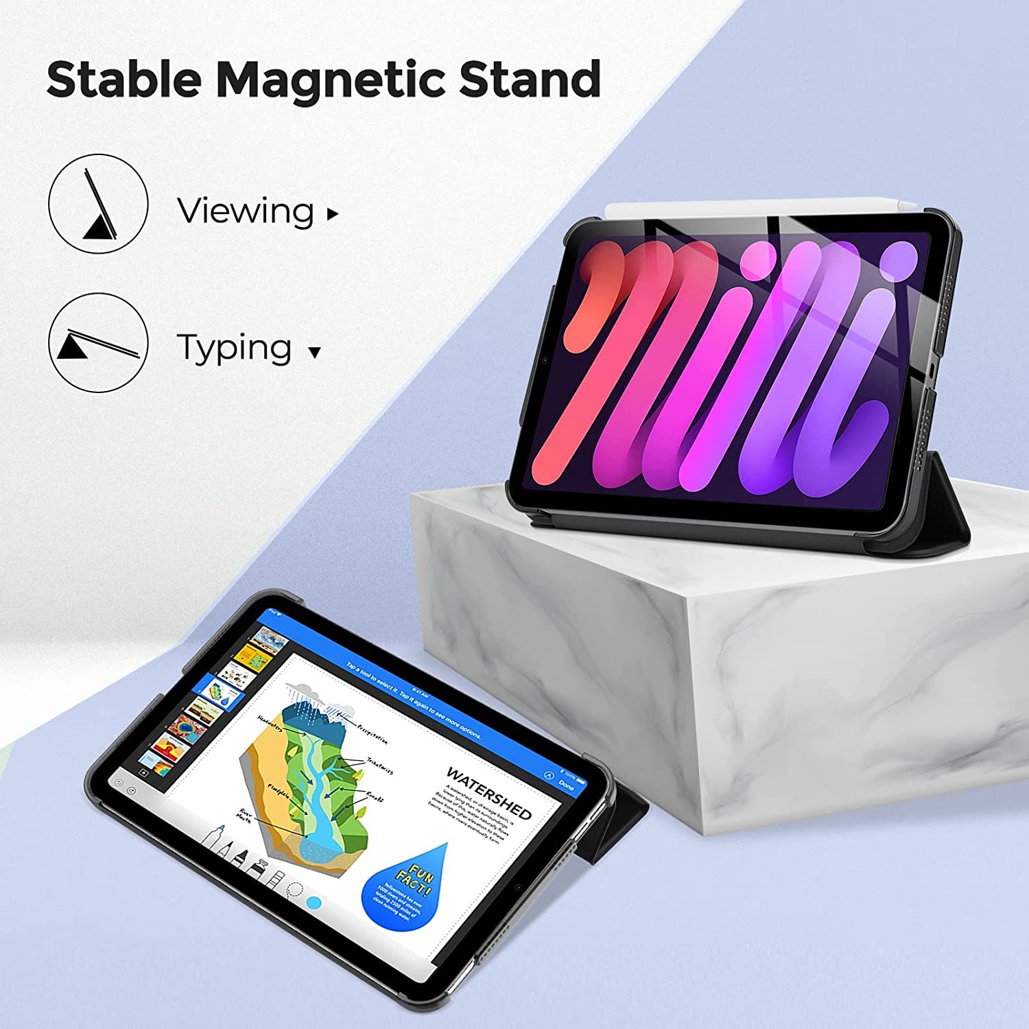iPad Mini 6th Gen 8.3" 2021 Hard Back Cover Case