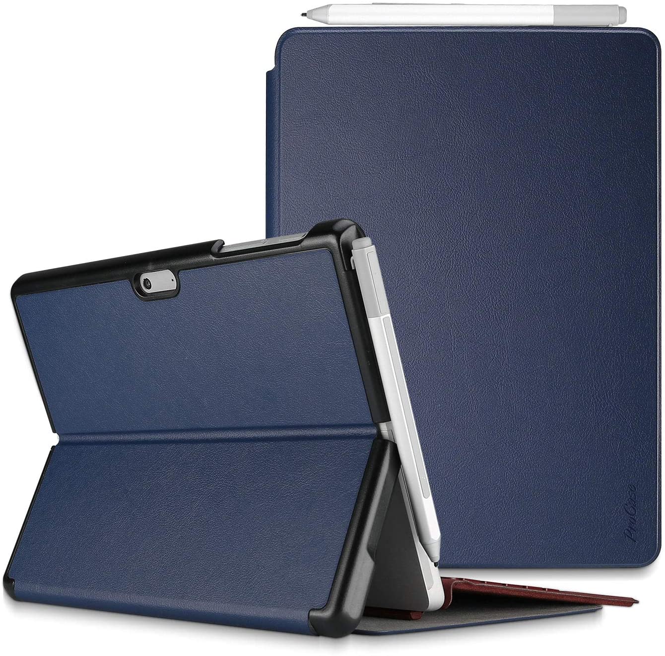 Surface Go 2 2020/Surface Go 2018 Slim Case with Pen Holder | ProCase navy