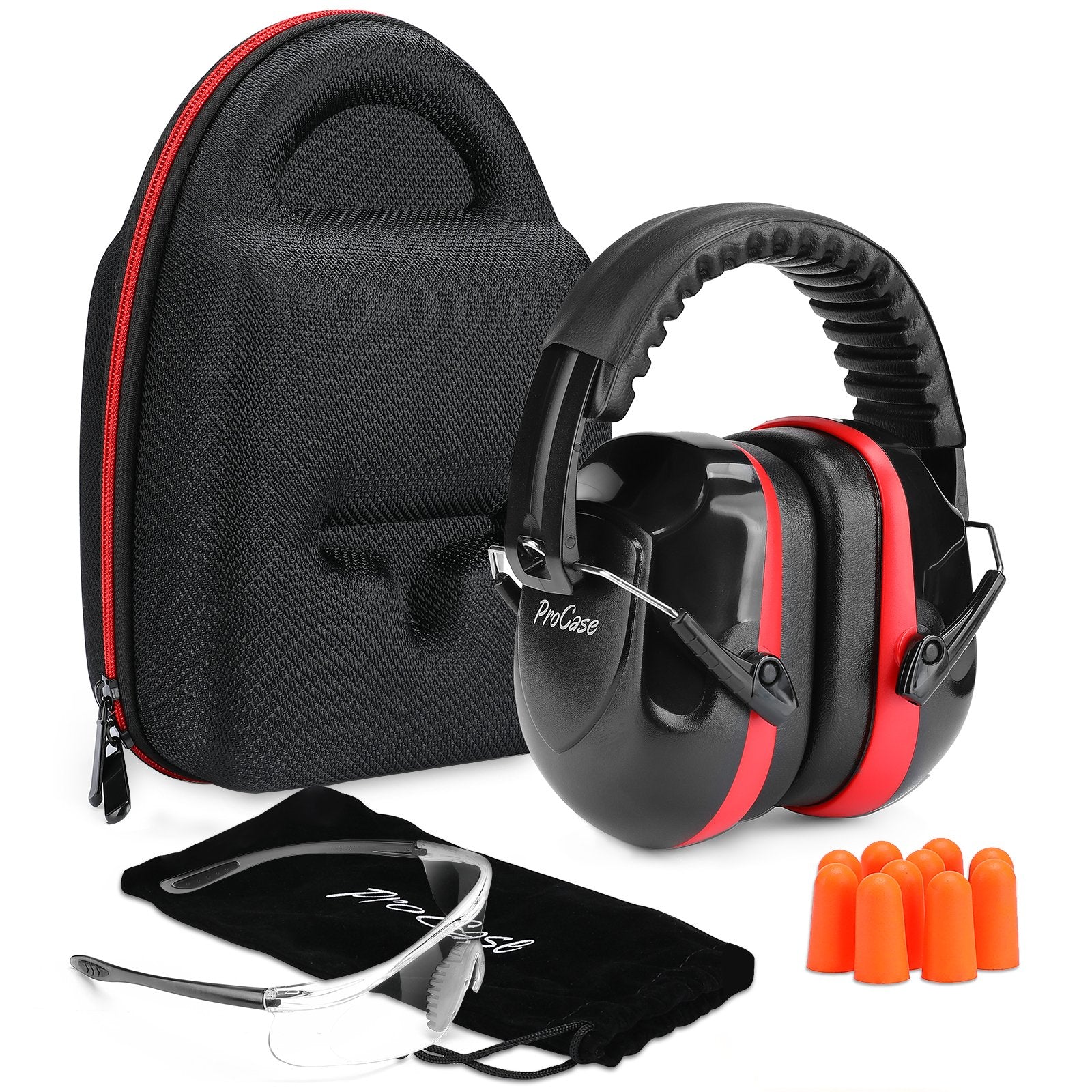Shooting Ear Protection Earmuffs | Procase red