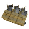 Tactical Open-Top Triple Stacker Mag Pouch | ProCase khaki