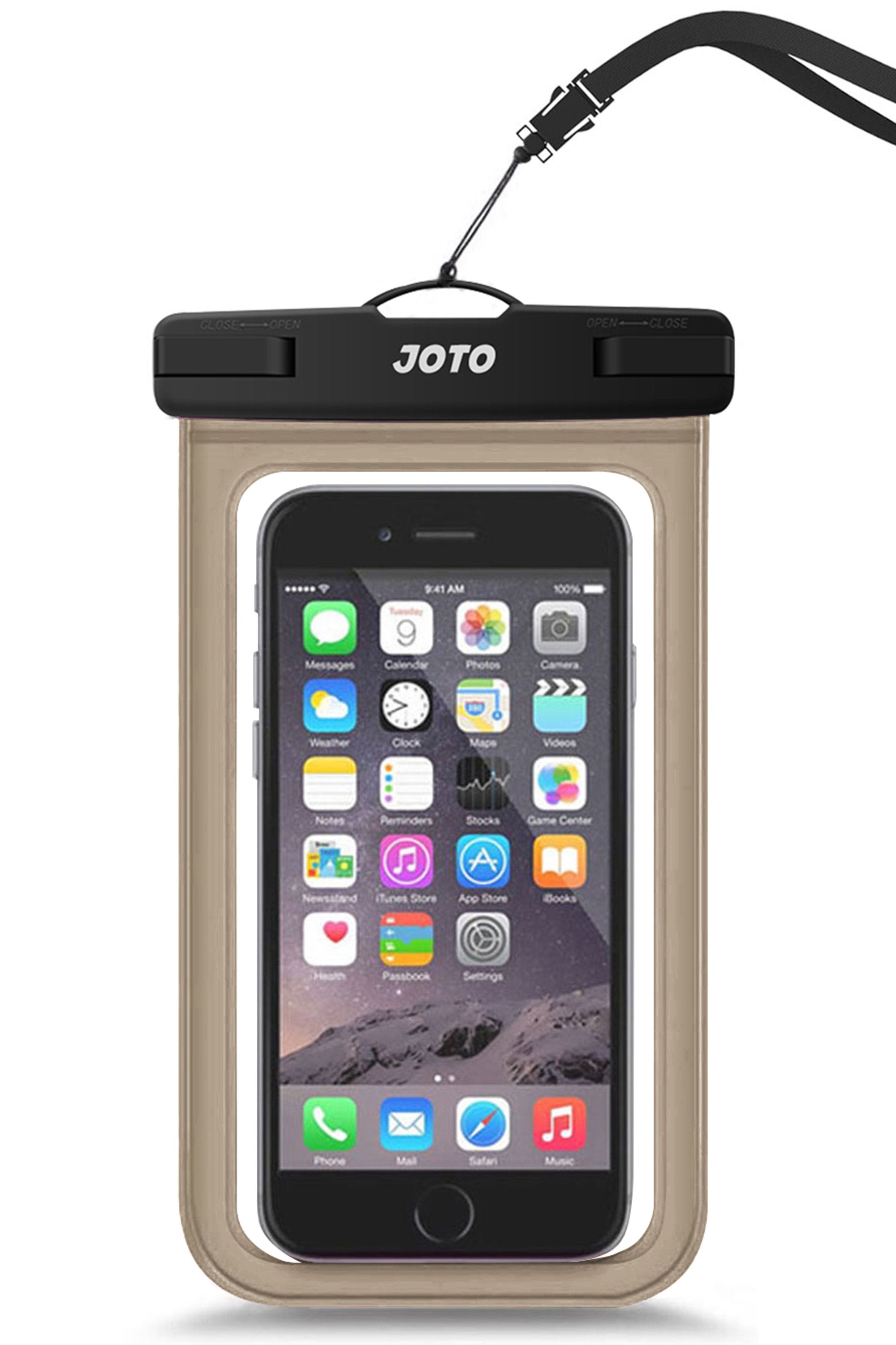Universal Waterproof Pouch Phone Dry Bag JOTO crystleblack