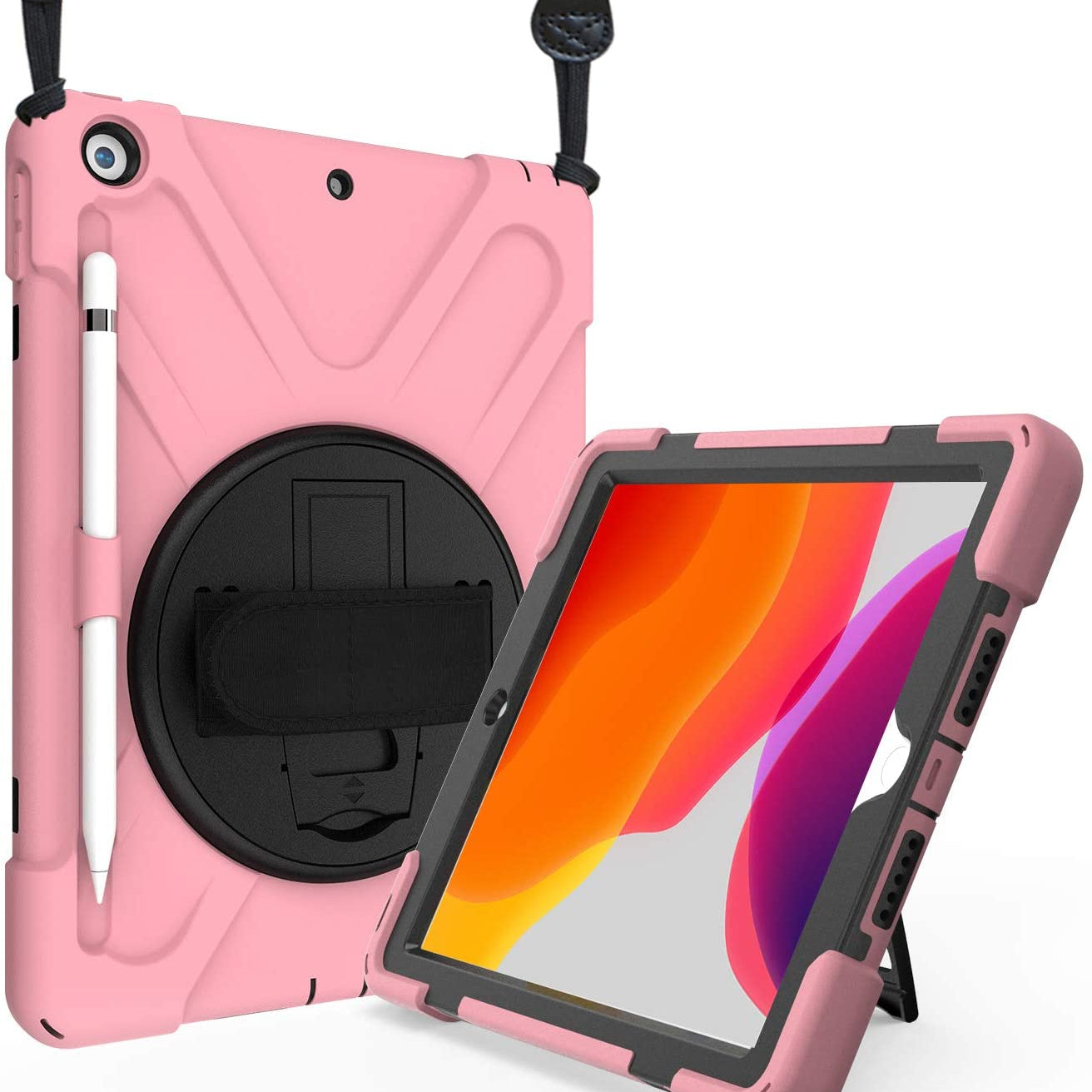 iPad 10.2" 7th/ 8th/9th Gen Heavy Duty Case pink