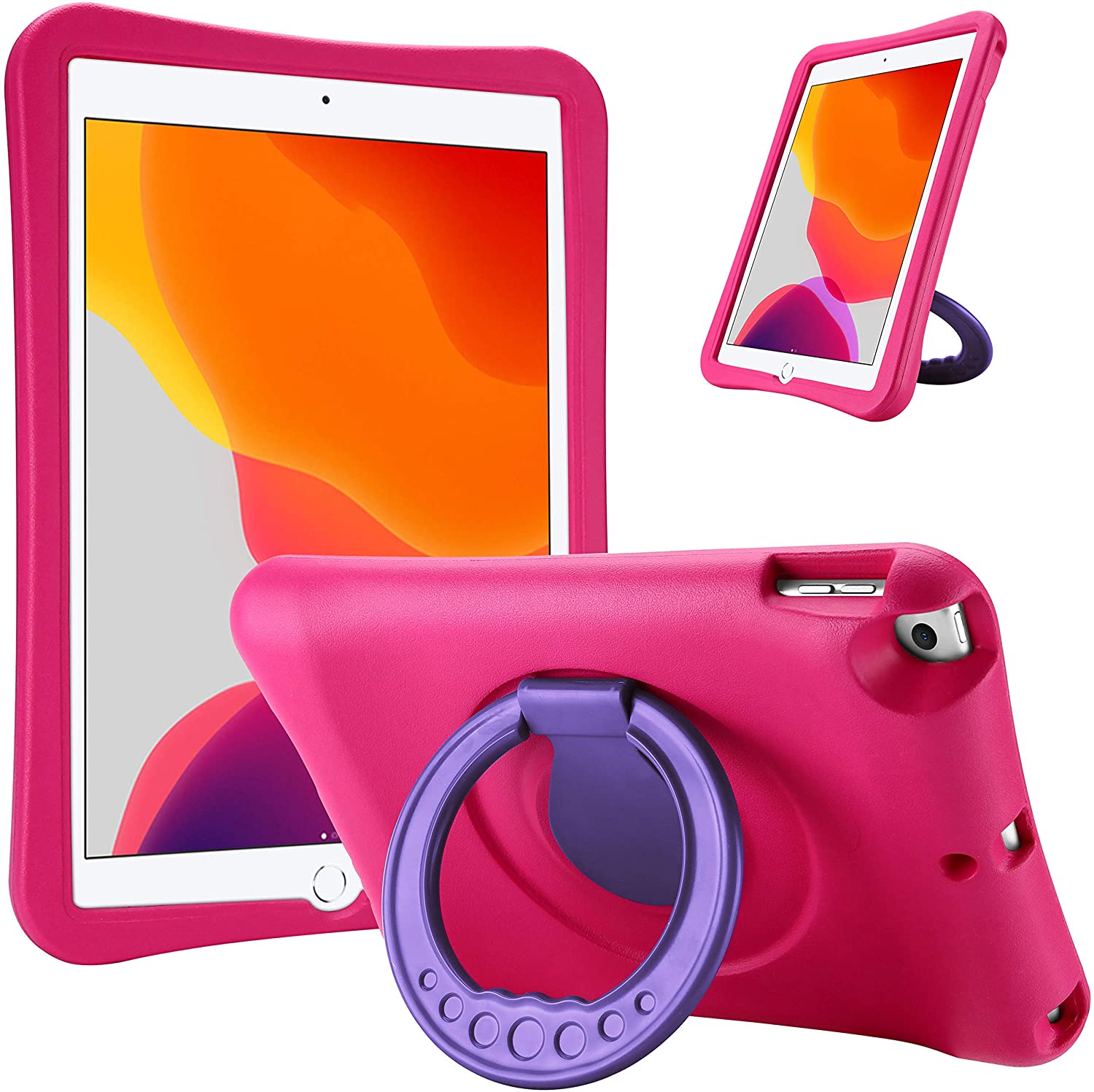 iPad 10.2 7th/8th 2019 2020 Generation for kids case | ProCase magenta